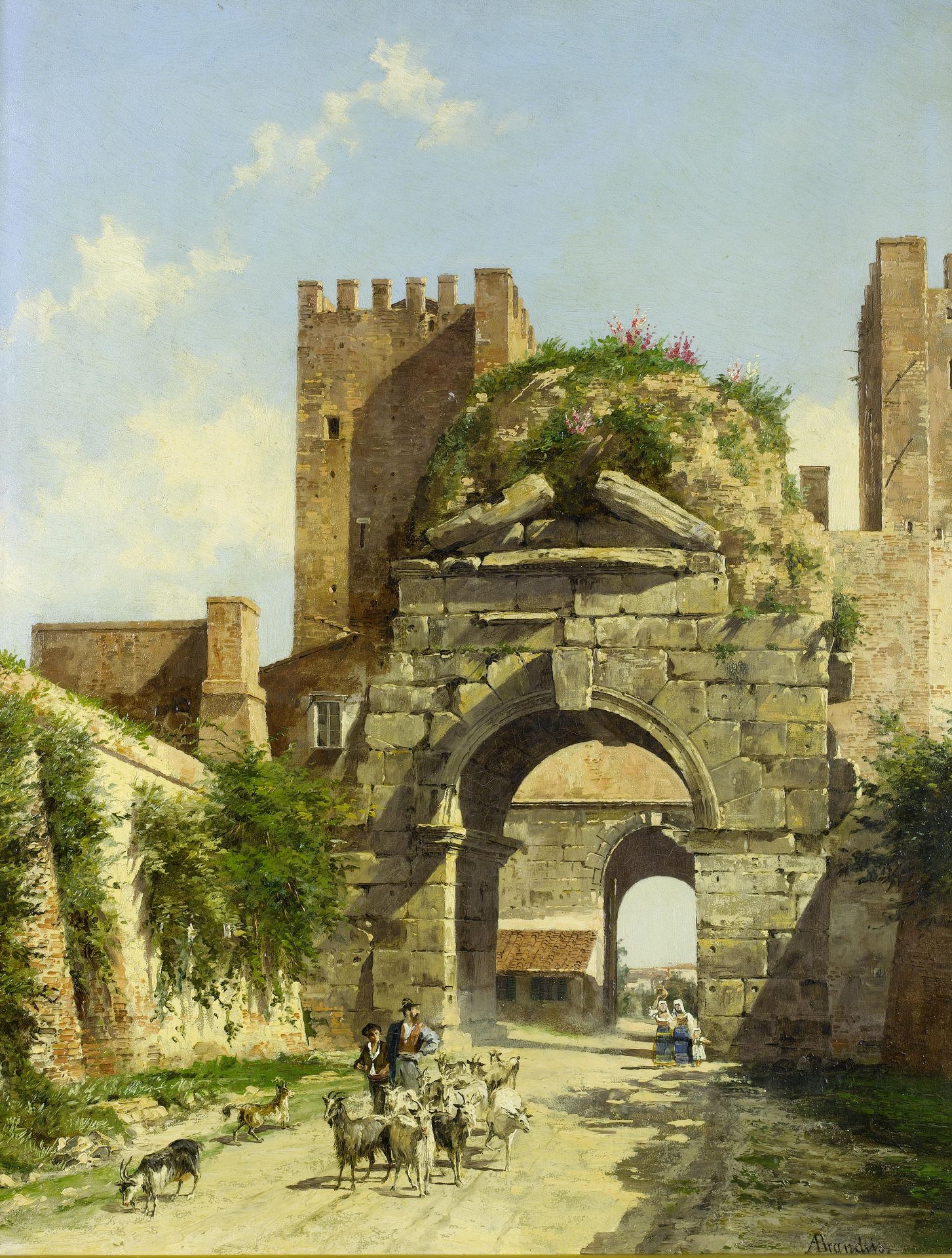 L'Arco Di Druso, Rome by Antonietta Brandeis
