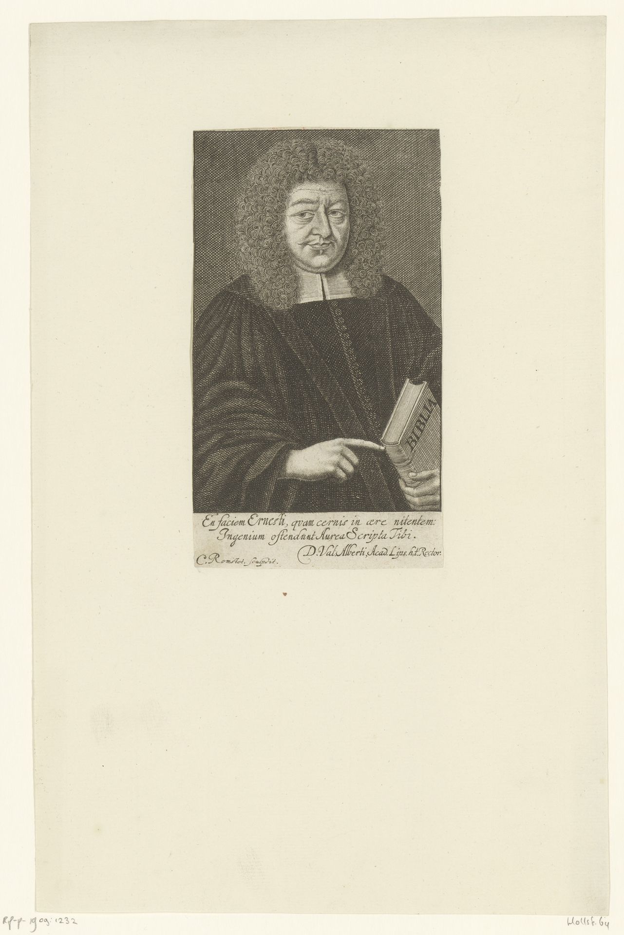 Portret van Jacob Daniel Ernst by Christian Romstet