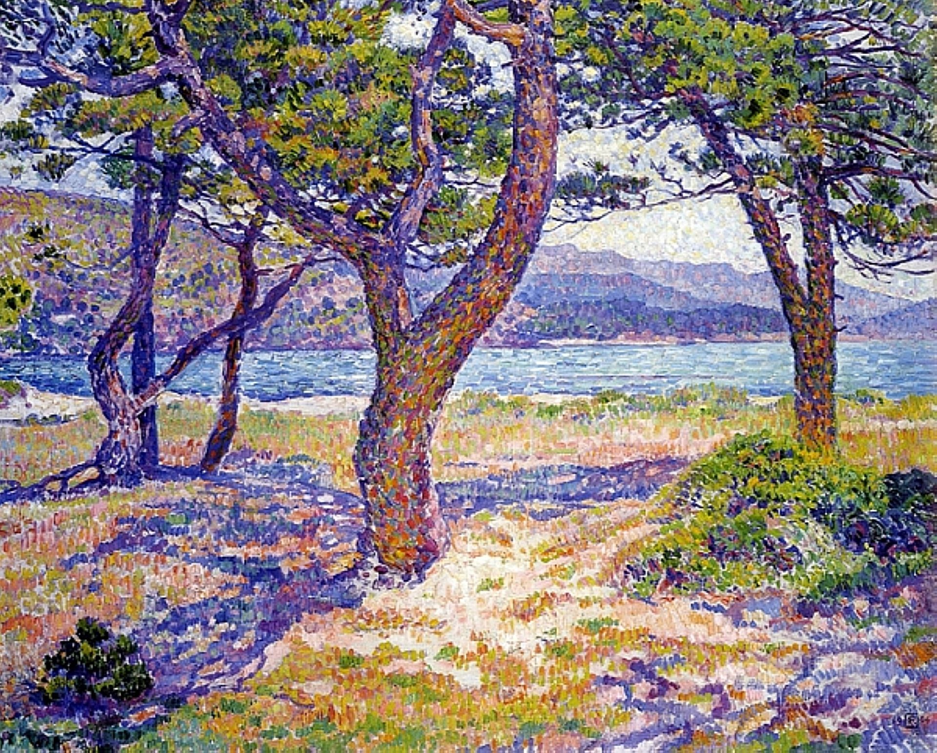 Il Mediterraneo Presso le Lavandou by Theo van Rysselberghe