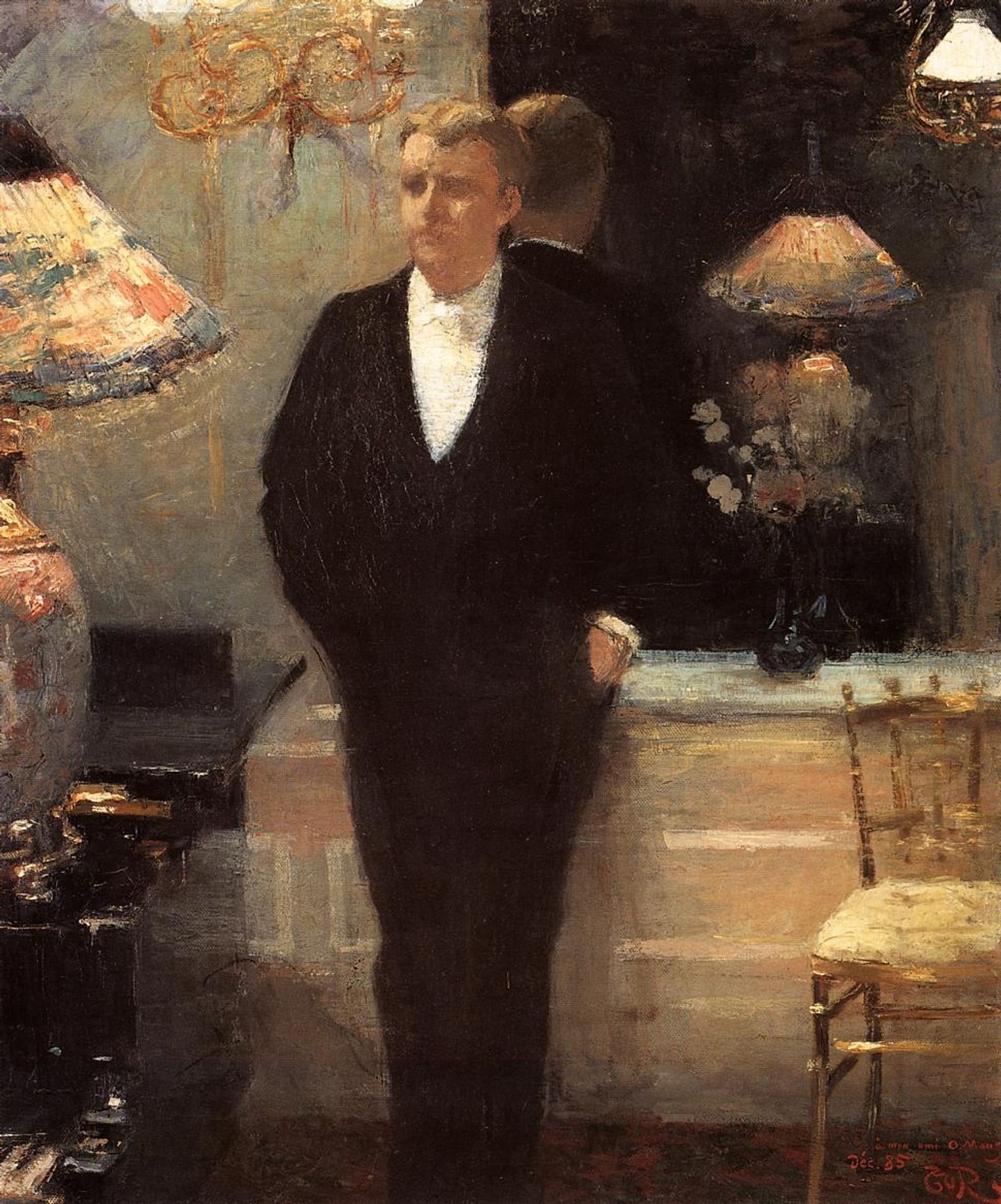 Portrait of Octave Maus by Theo van Rysselberghe
