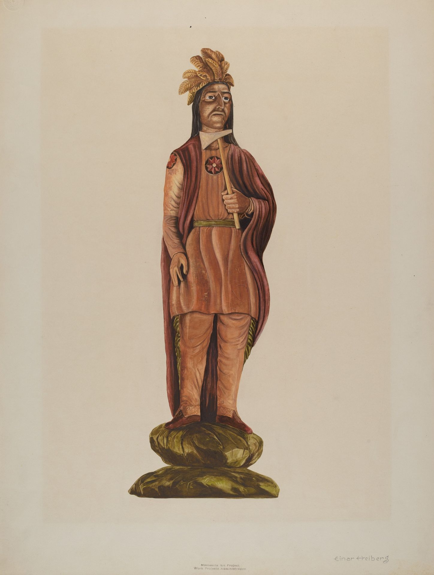 Cigar Store Indian by Einar Heiberg