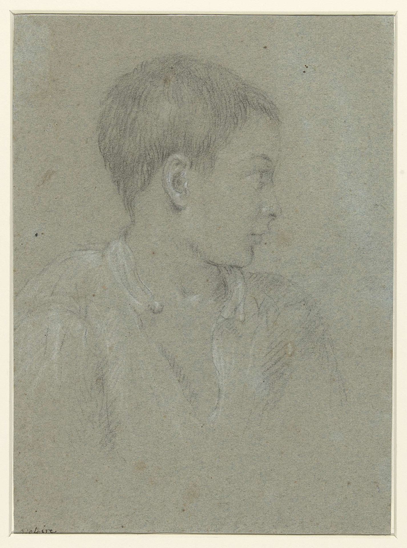 Italiaanse knaap, het hoofd naar rechts by Charles-Joseph Natoire