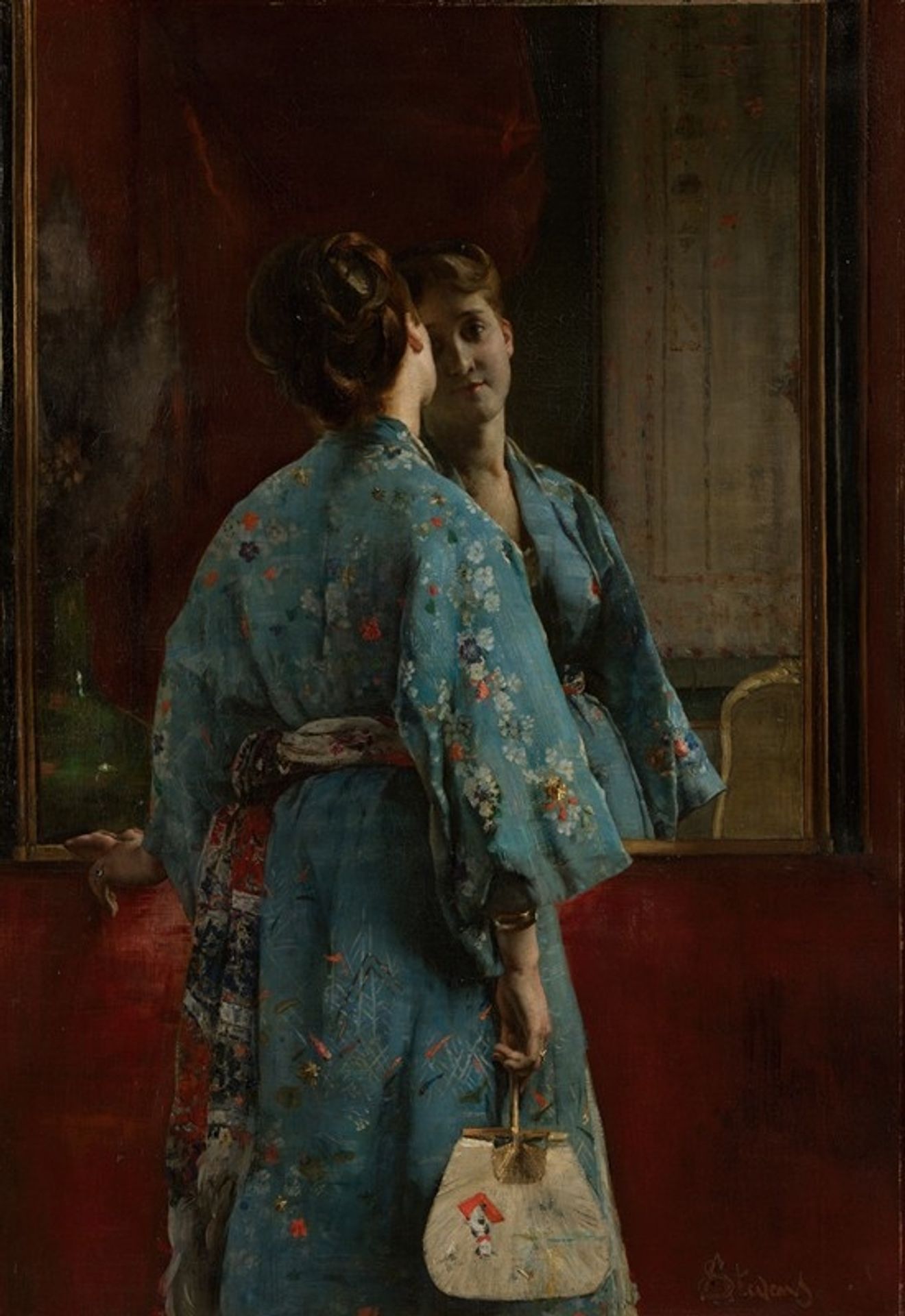 The Japanese Robe by Alfred Stevens