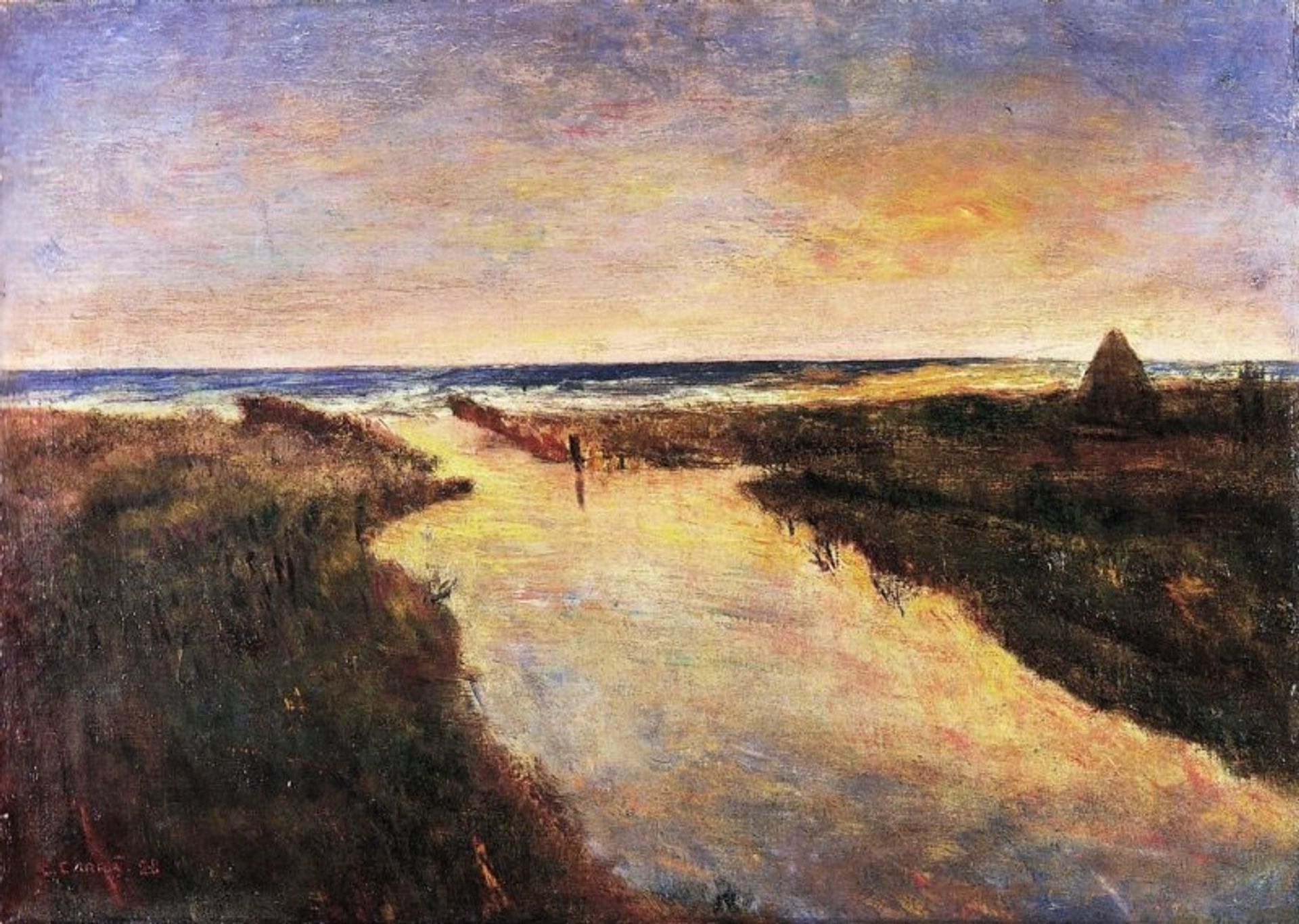 Foce del Cinquale by Carlo Carra