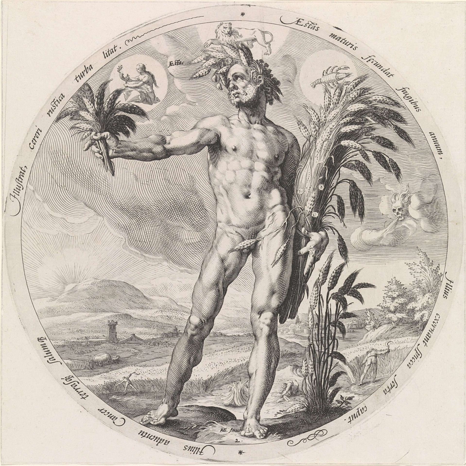 Zomer (Aestas) by Jacob Matham