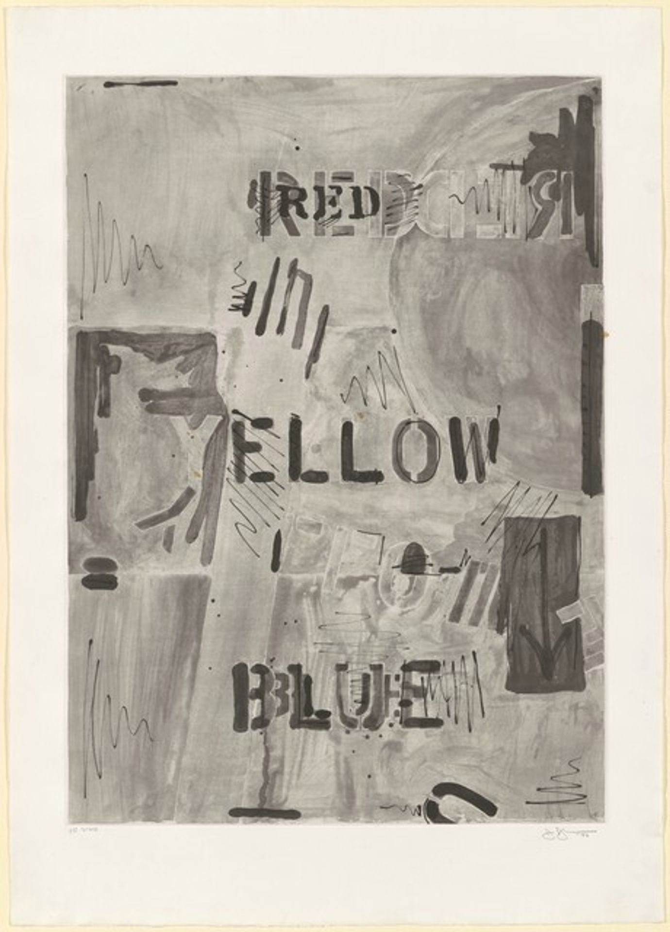 Untitled (Blue) [1st state] by Jasper Johns