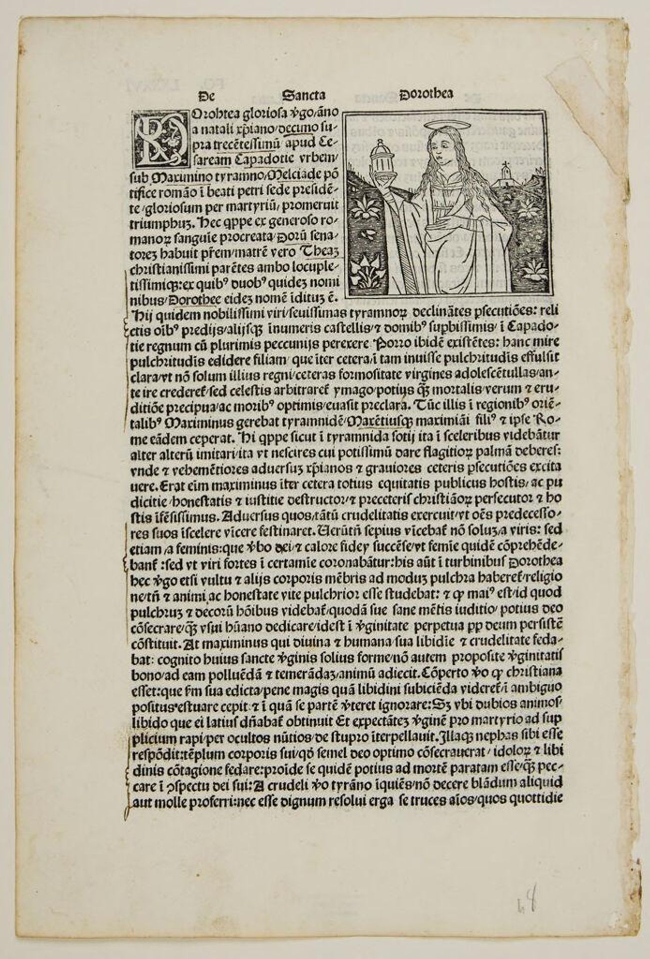 Saint Dorothy (fol. LXXXVI v) by Anonymous