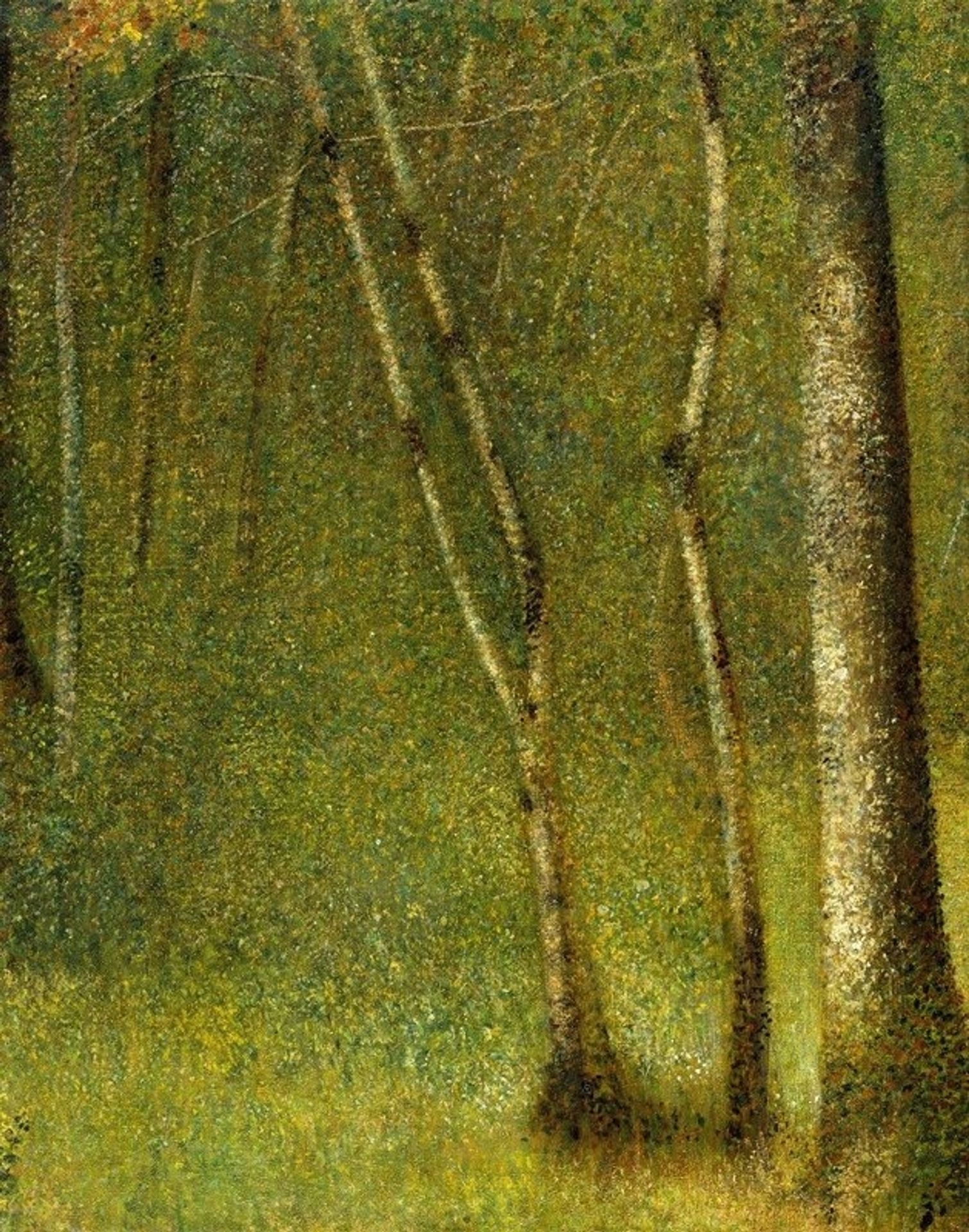 The Forest at Pontaubert by Georges Seurat