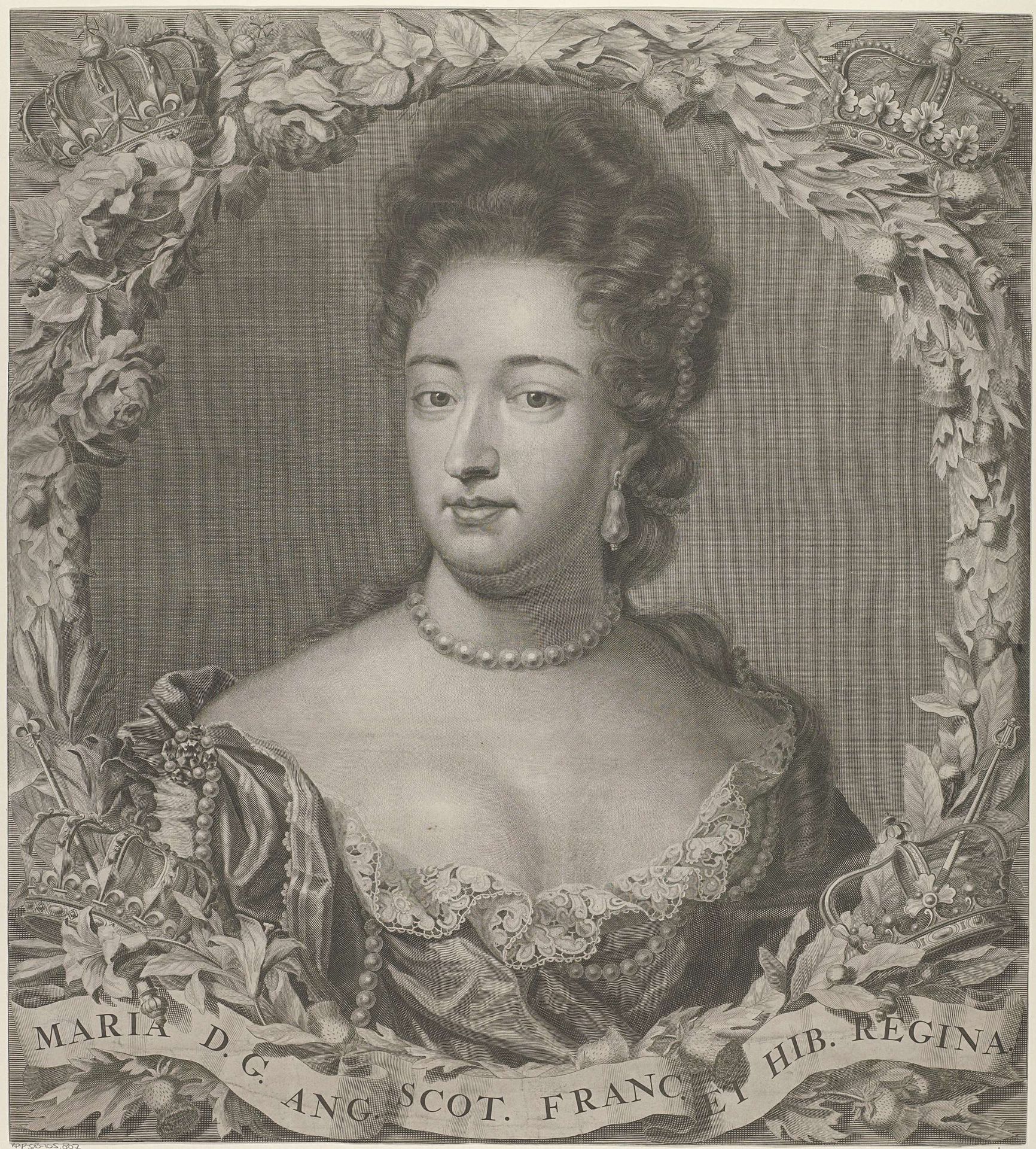 Portret van Maria II Stuart by Pieter van Gunst