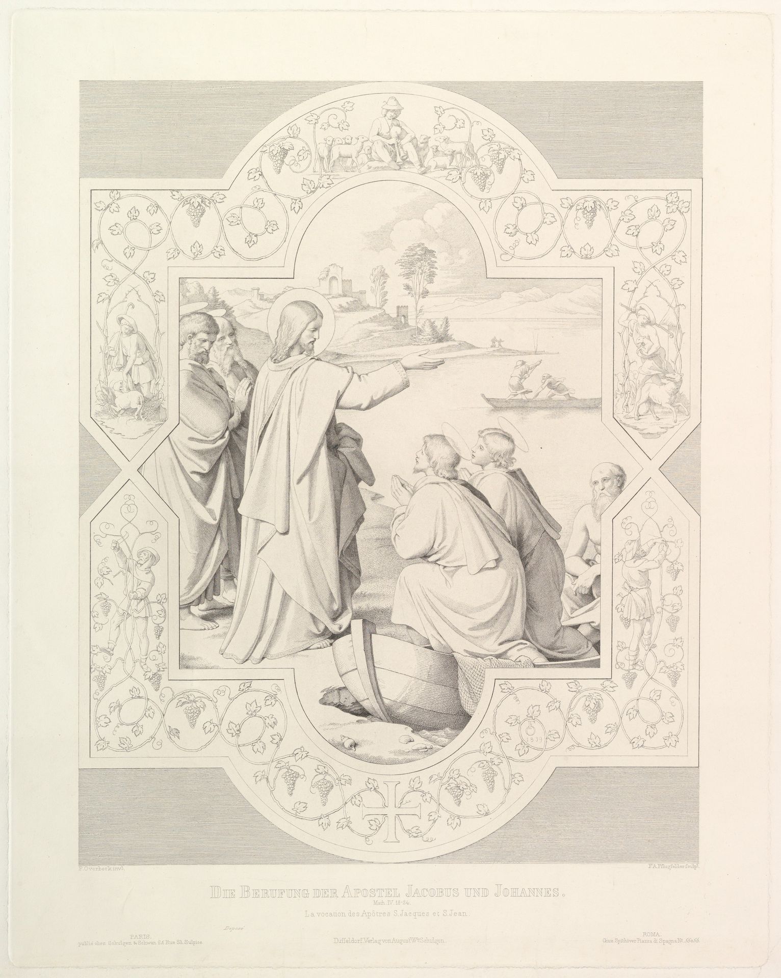 The Calling of the Apostles St. James and St. John by Friedrich August Pflugfelder