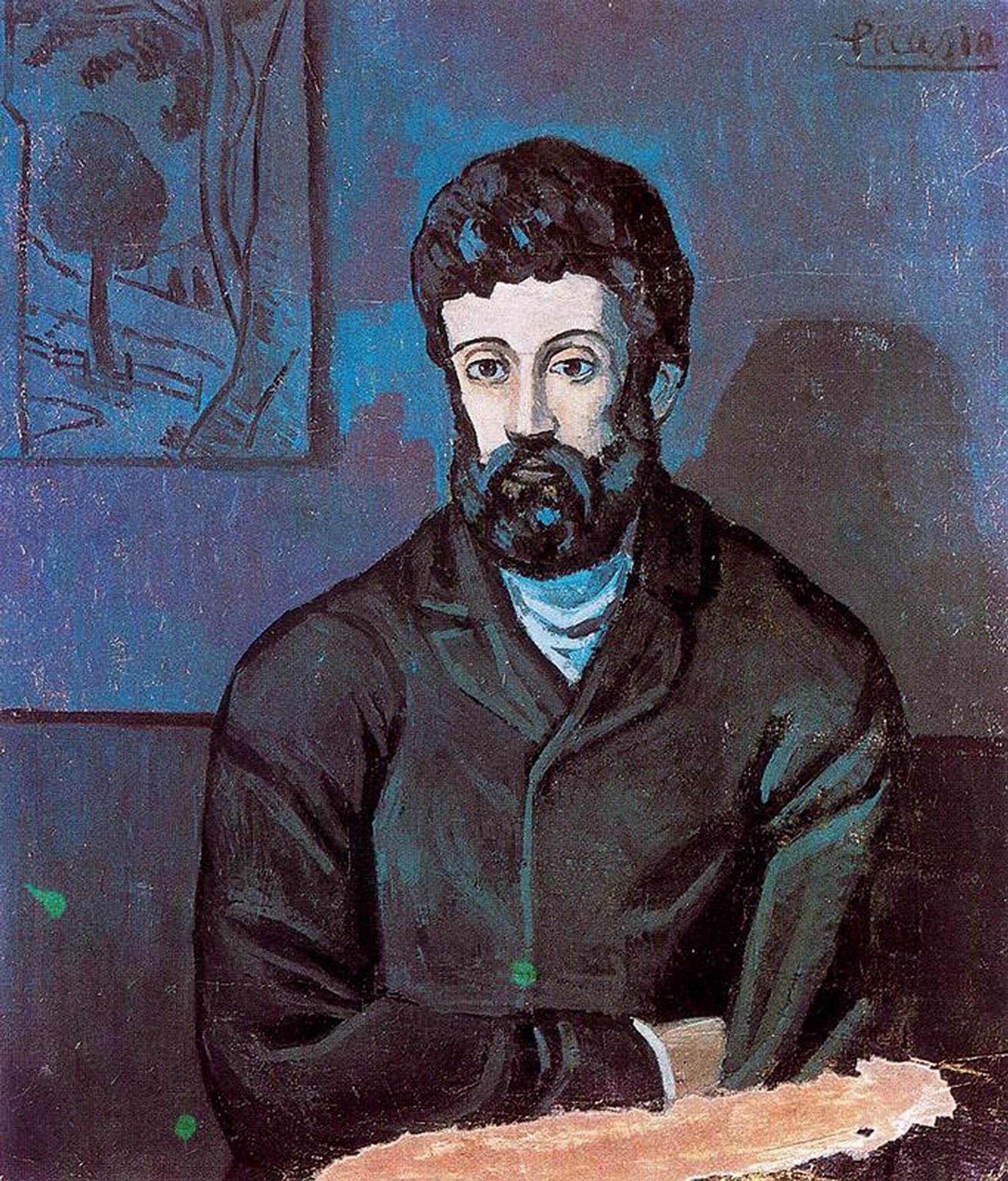 Man in blue by Pablo Picasso