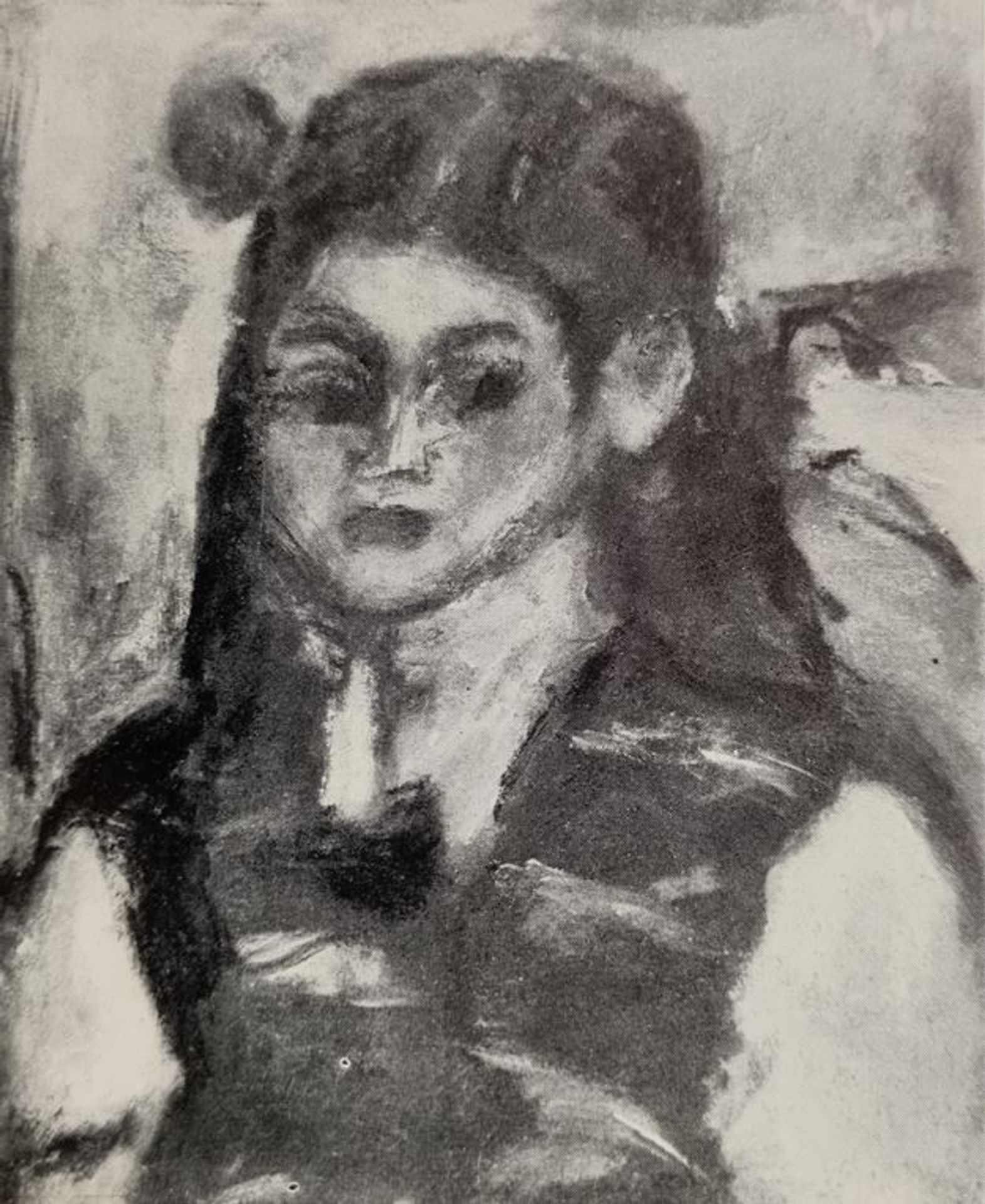 Czobel Bela Fehér Bluzos Lány 1937 by Bela Czobel