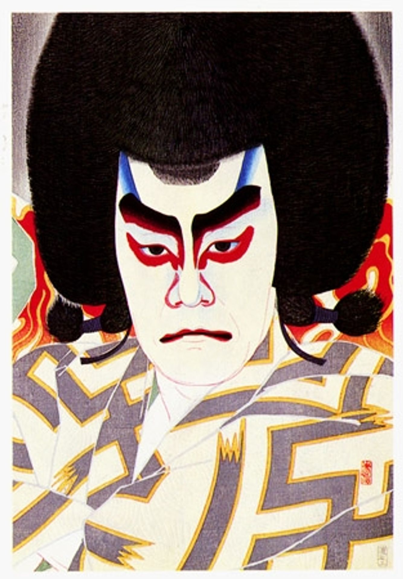 Ichikawa Sadanji as Narukami by Natori Shunsen