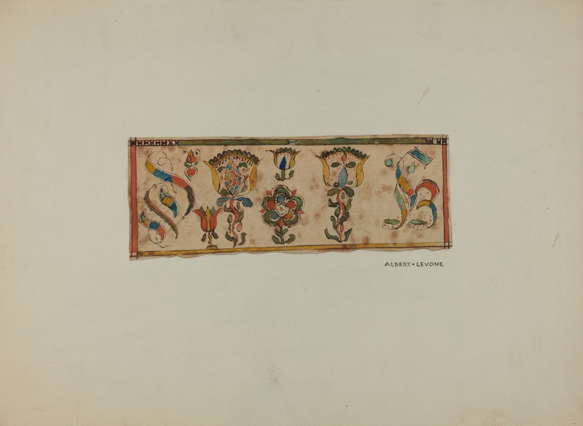 Pa. German Book Marker by Albert Levone