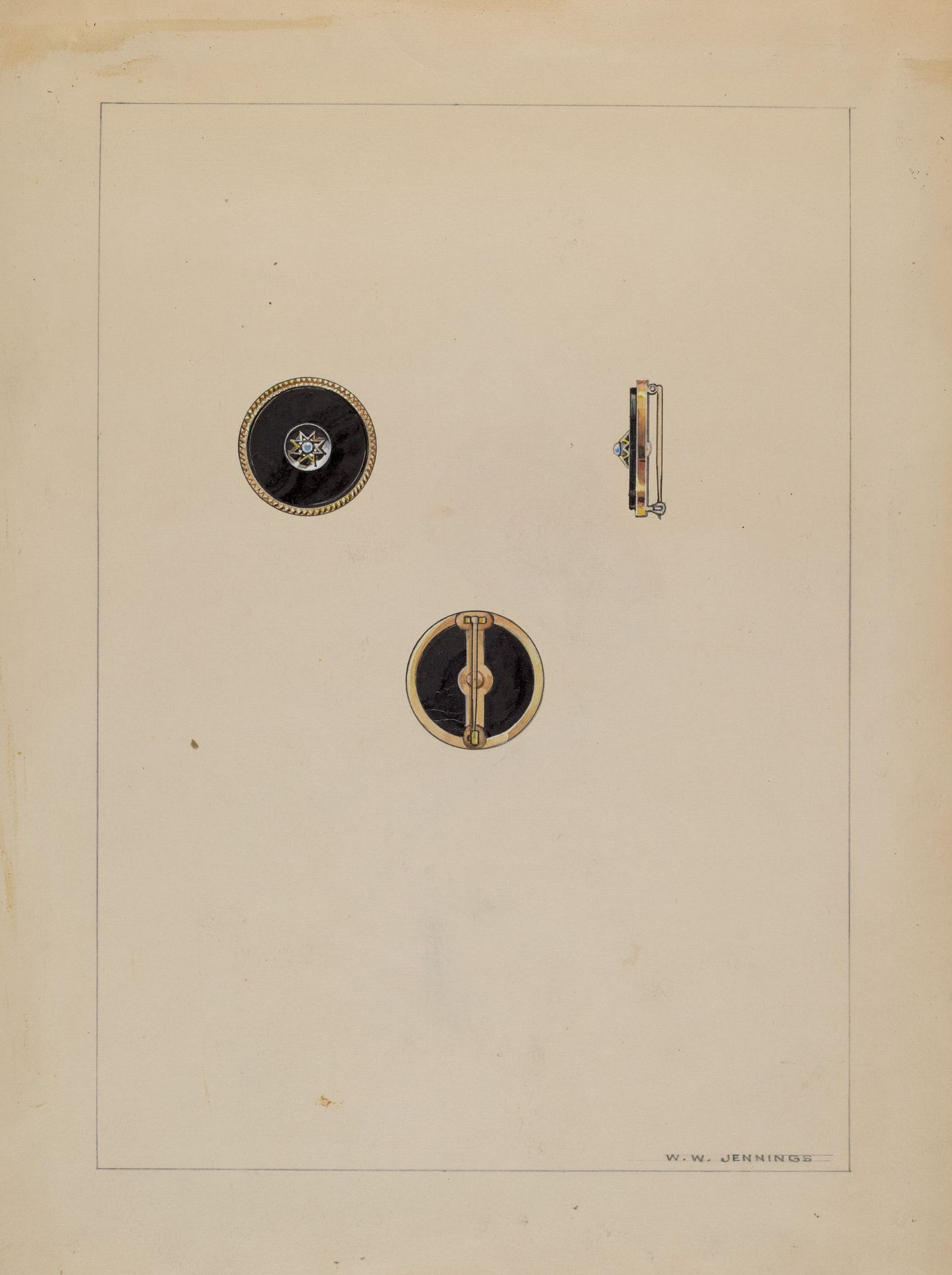 Brooch by Walter W. Jennings