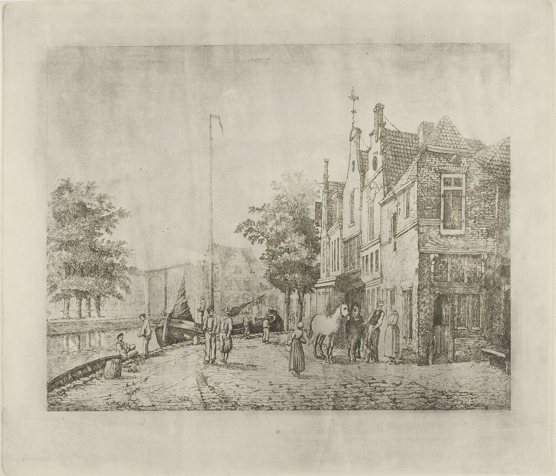 Straatgezicht by Eberhard Cornelis Rahms