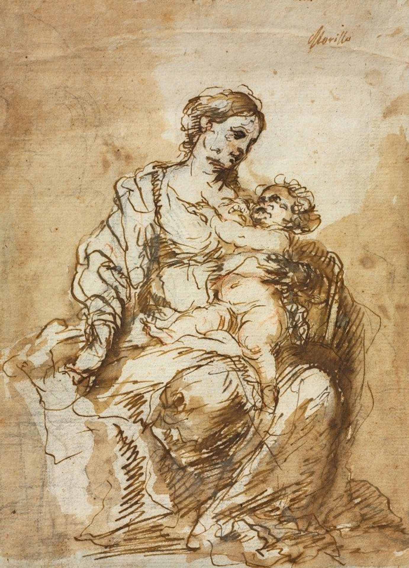 Madonna Nursing the Christ Child by Bartolomé Estebán Murillo