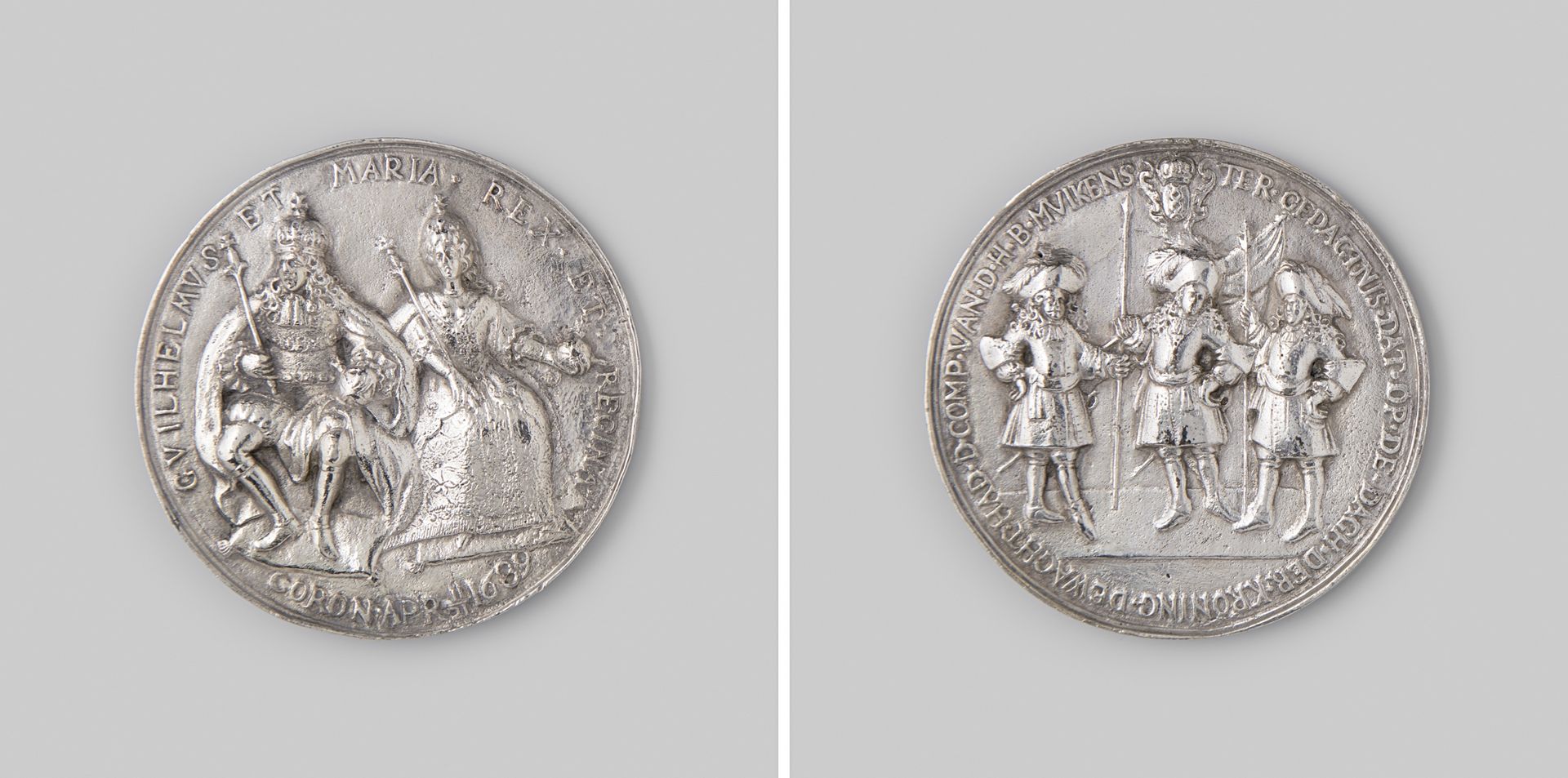 Viering van de kroning van Willem III en Maria te Amsterdam by Anonymous