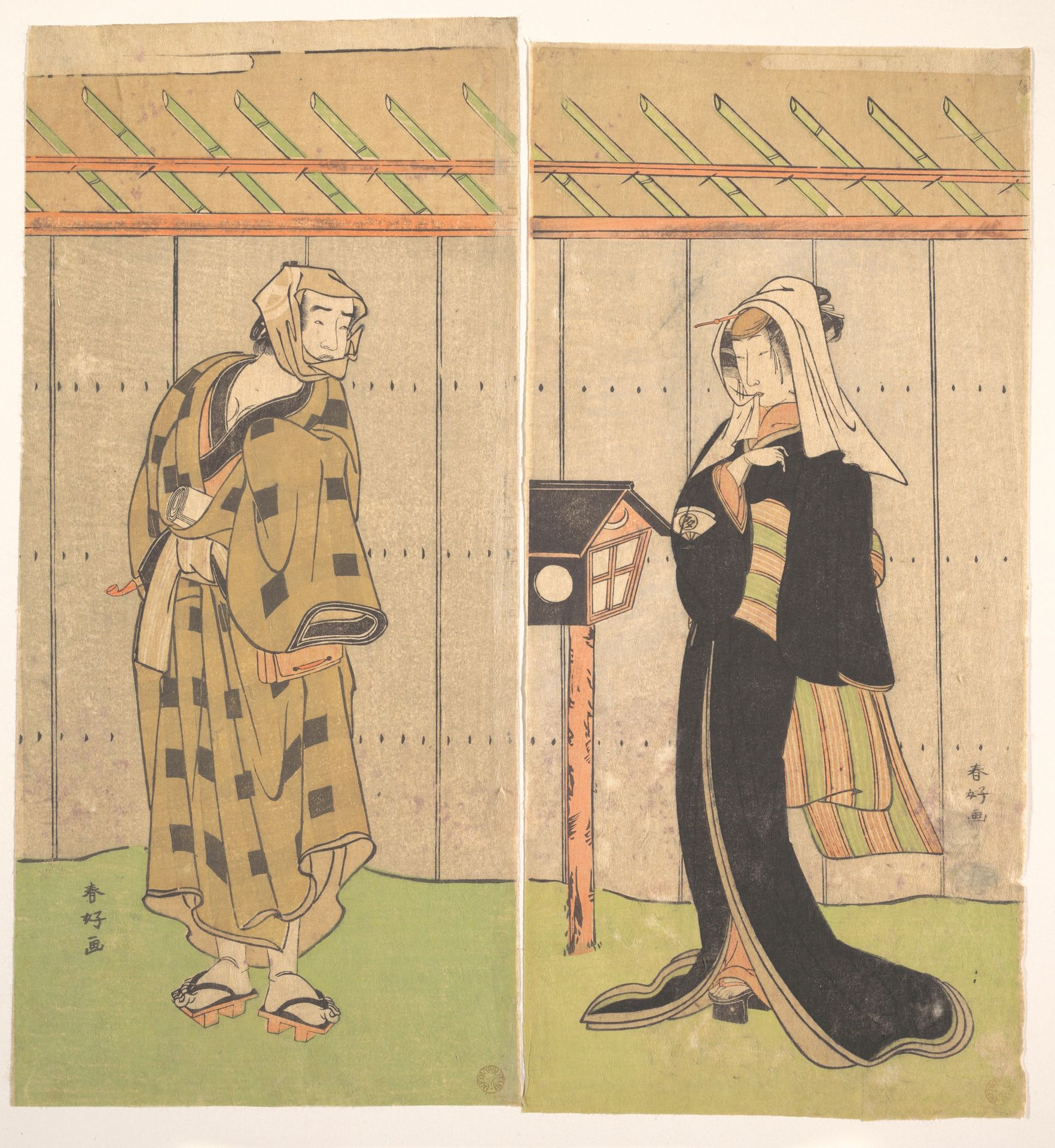 The Actor Otani Hiroemon as a Man Standing in a Room by Katsukawa Shunkō