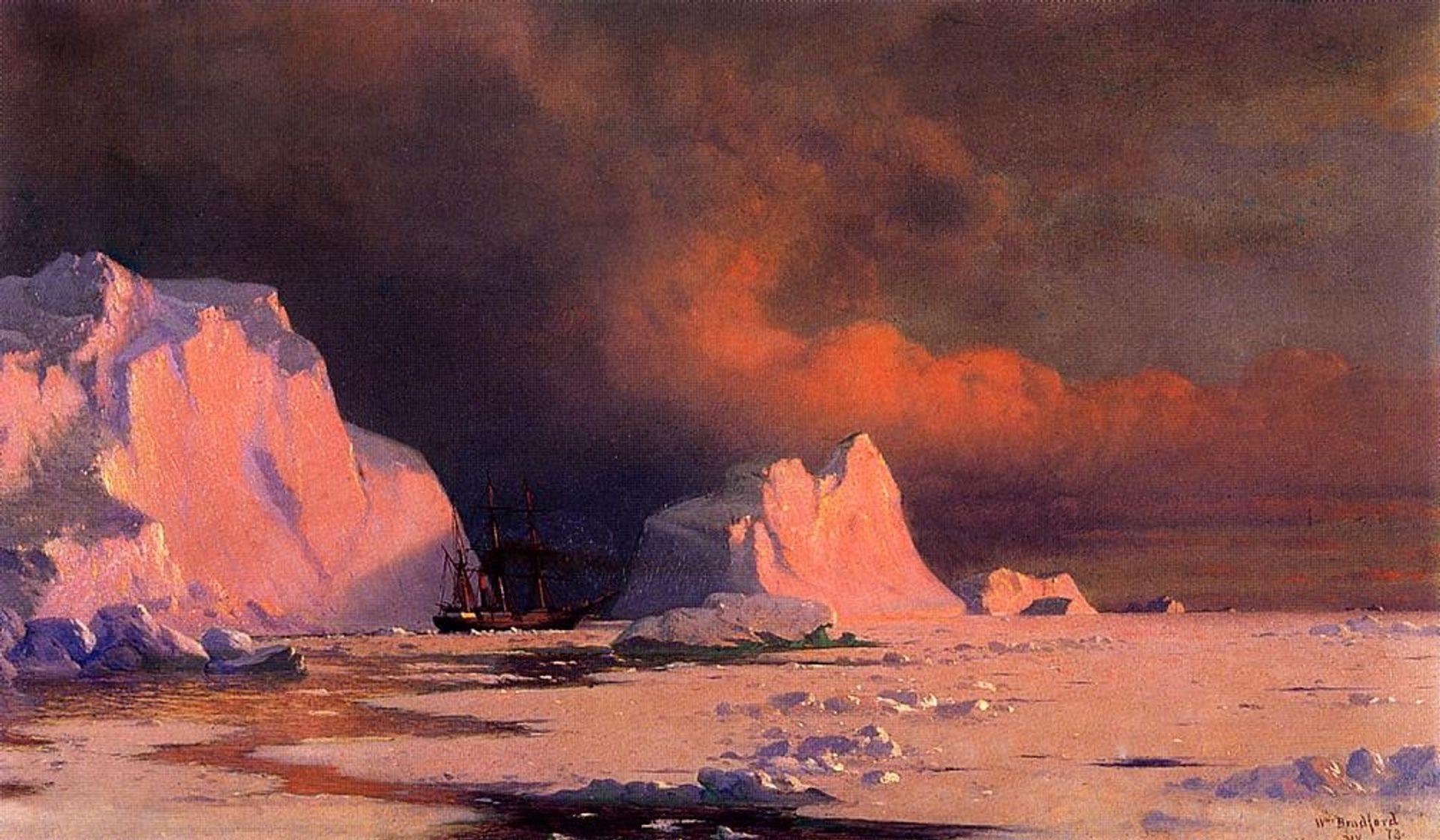 The 'Panther' in Melville Bay by William Bradford