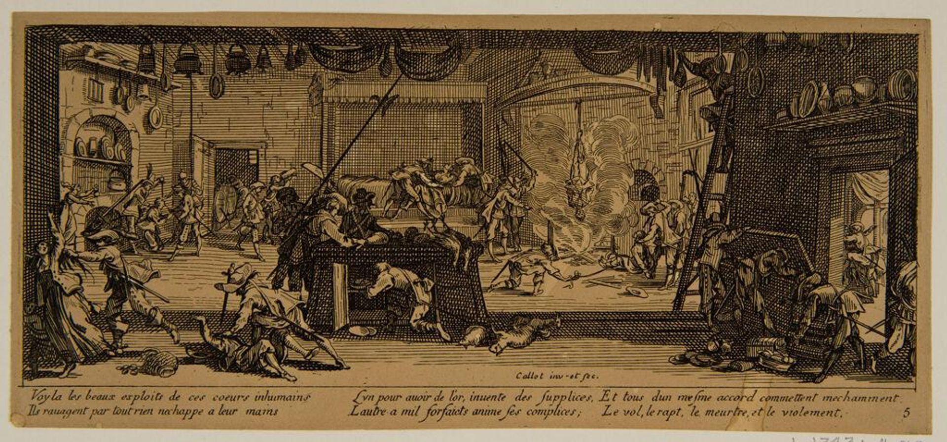 Inhuman Exploits of War by Jacques Callot