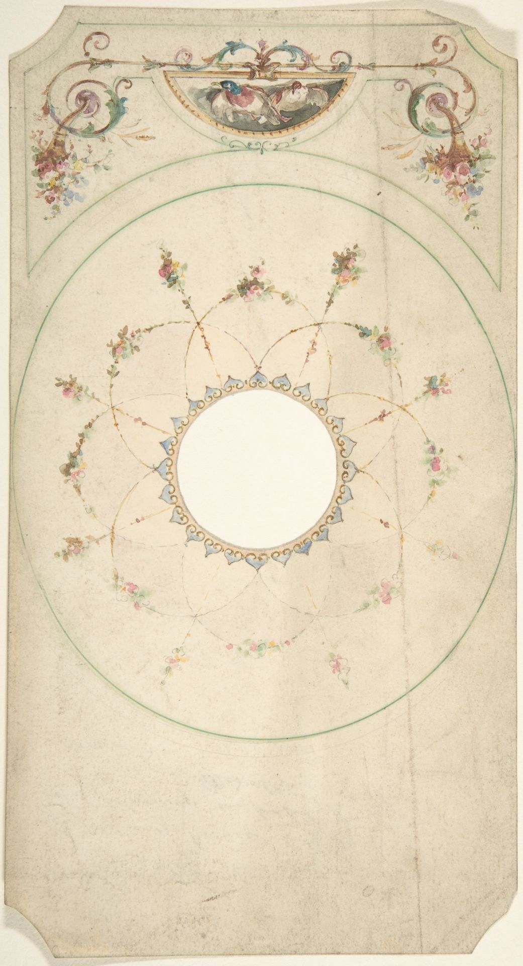 Ceiling Design with Center Cut Out by J. S. Pearse