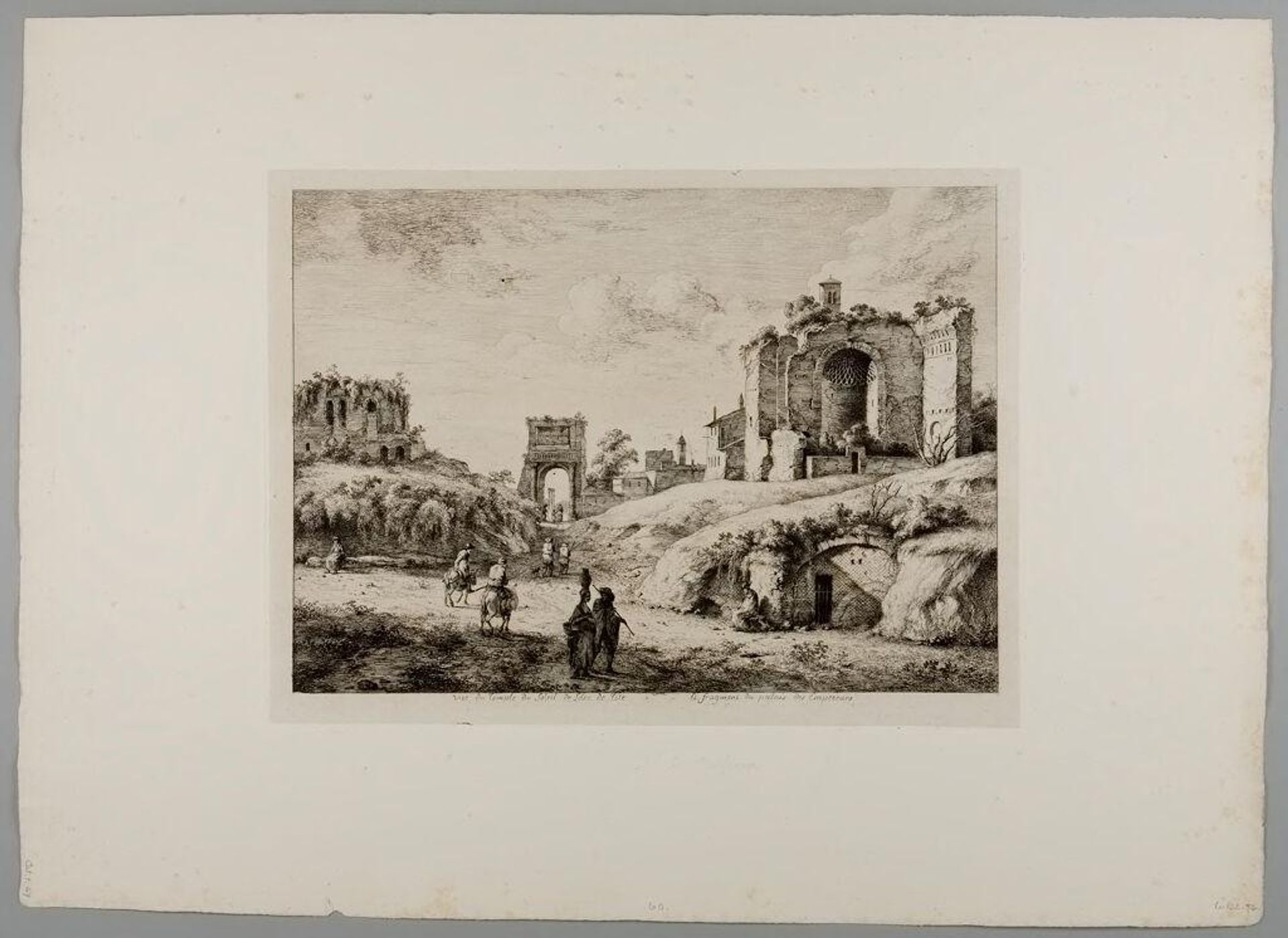 Ruins of the Temple of the Sun and Arch of Titus, and Fragment of the Palace of the Caesars by Jean Jacques de Boissieu