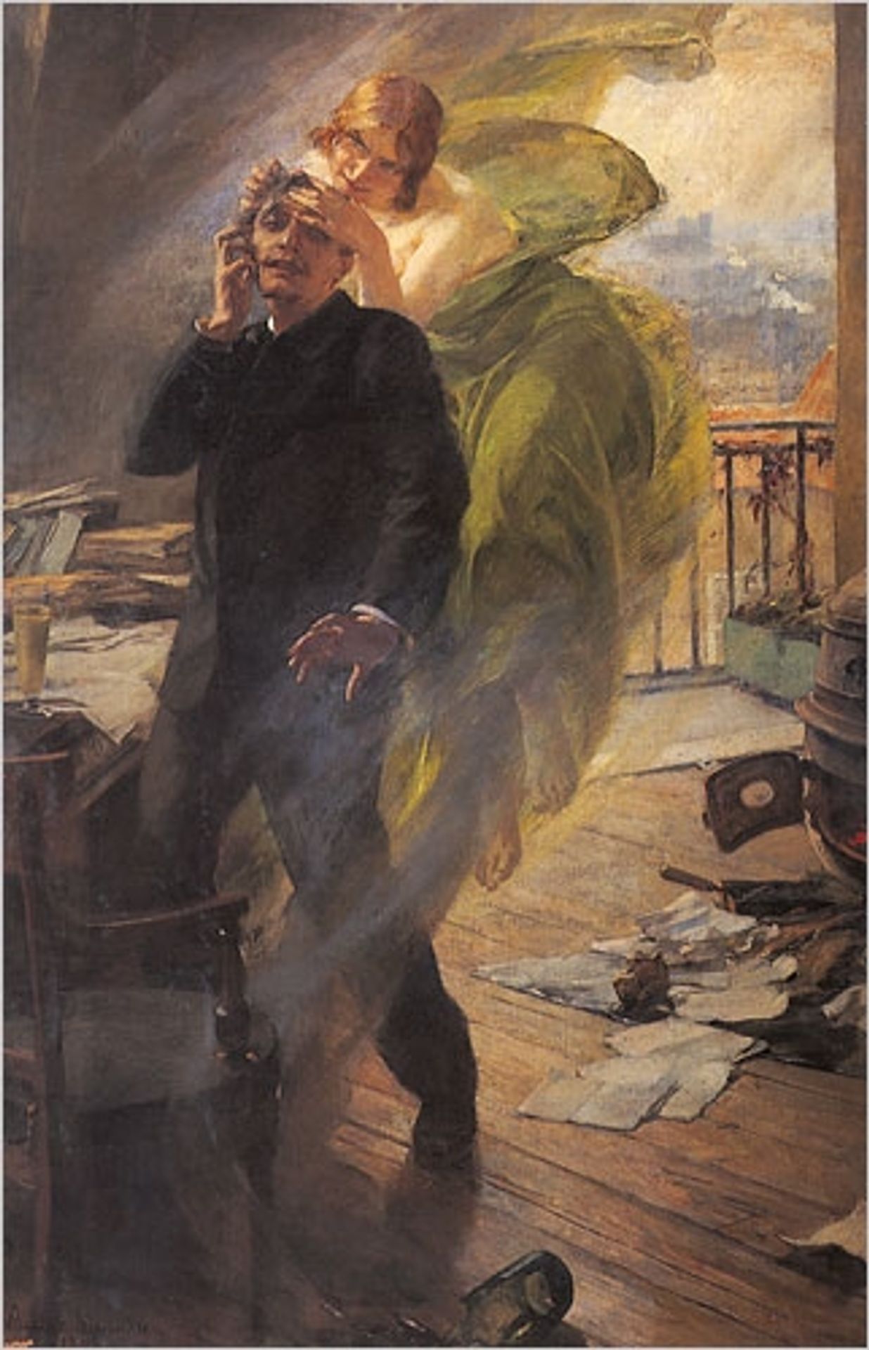 The green muse by Albert Maignan