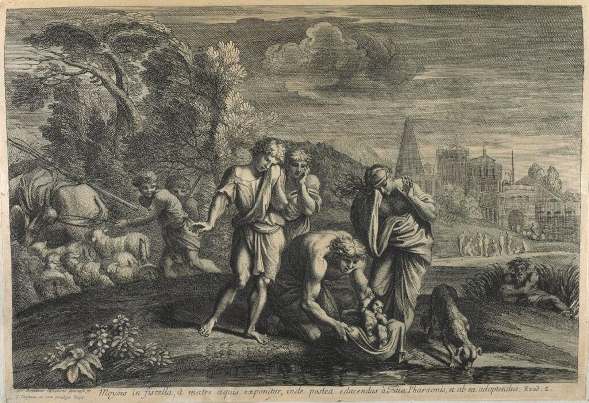 Moses Abandoned on the Nile by Charles MacÃ©