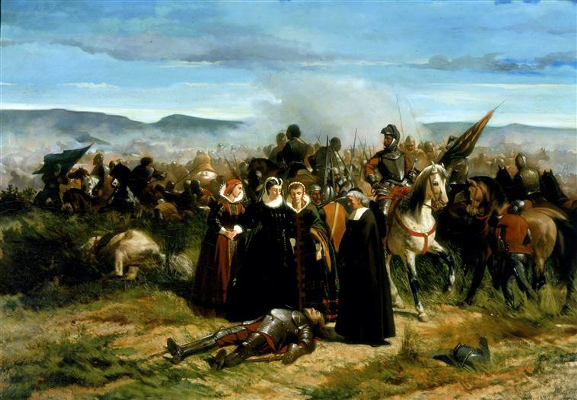 Mary Stuart at Crookstone by Giovanni Fattori