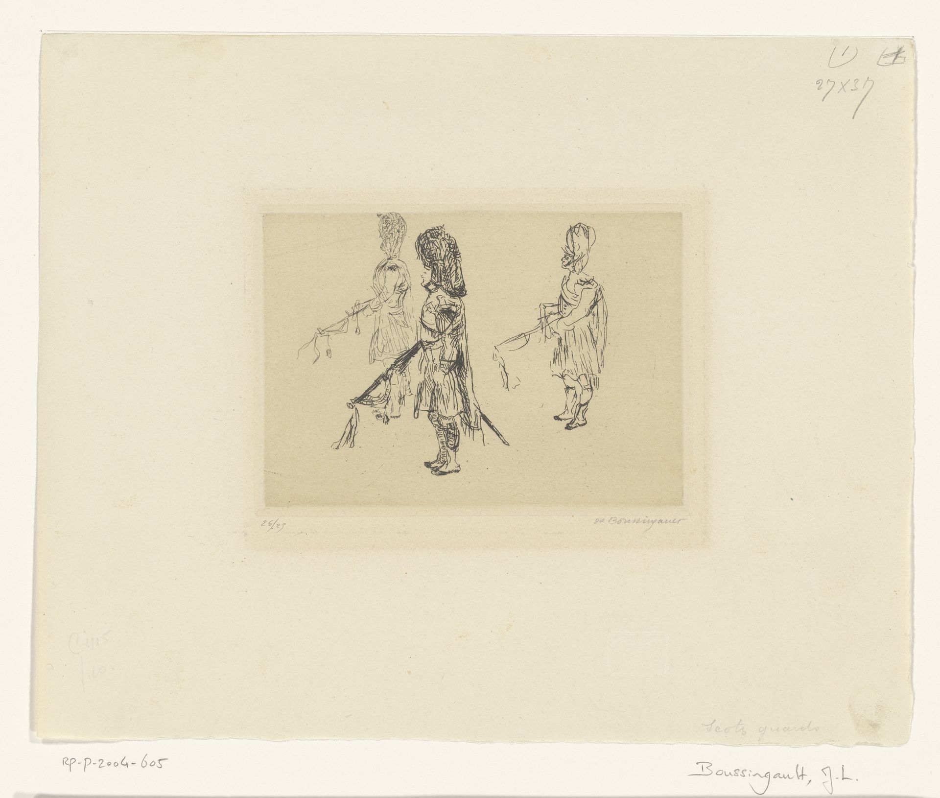 Scots guards by Jean-Louis Boussingault