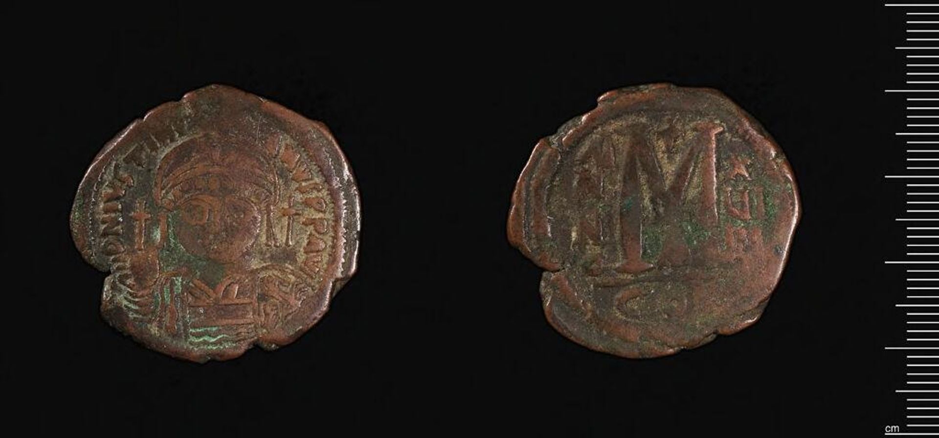 Coin of Justinian I by Justinian I