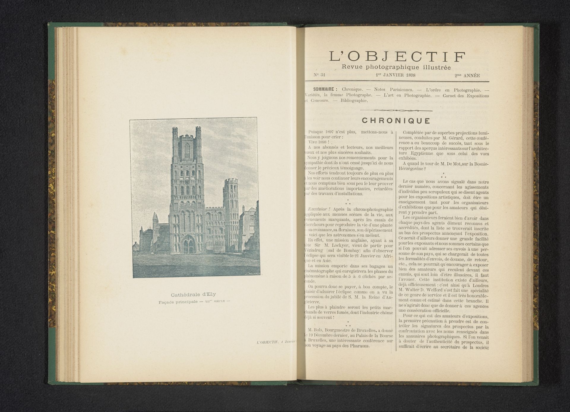 Gezicht op de kathedraal van Ely by Jean Malvaux