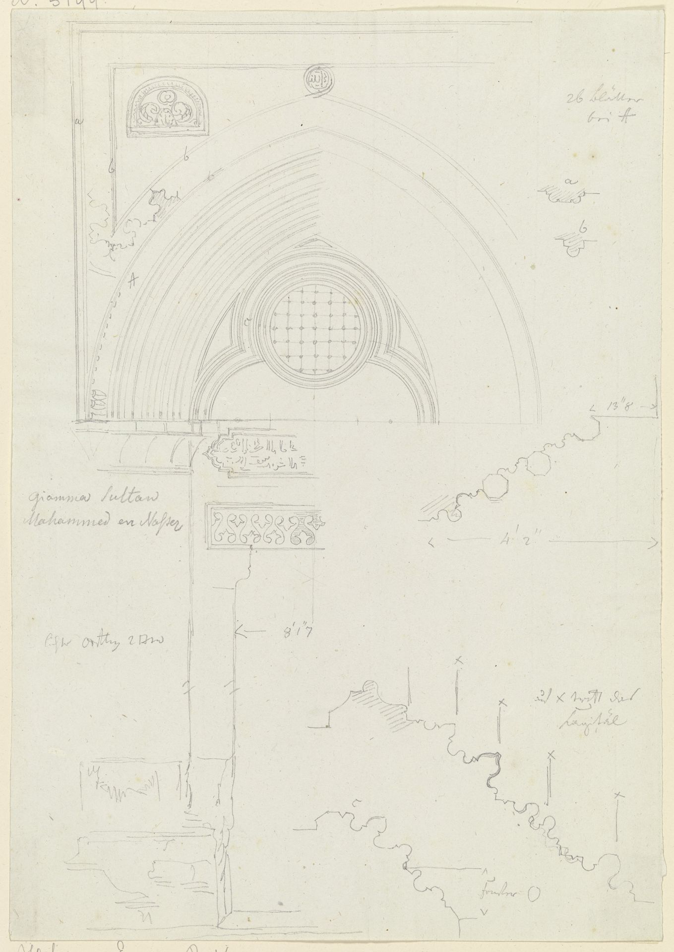 Türlaibung sowie Architekturprofile by Friedrich Maximilian Hessemer