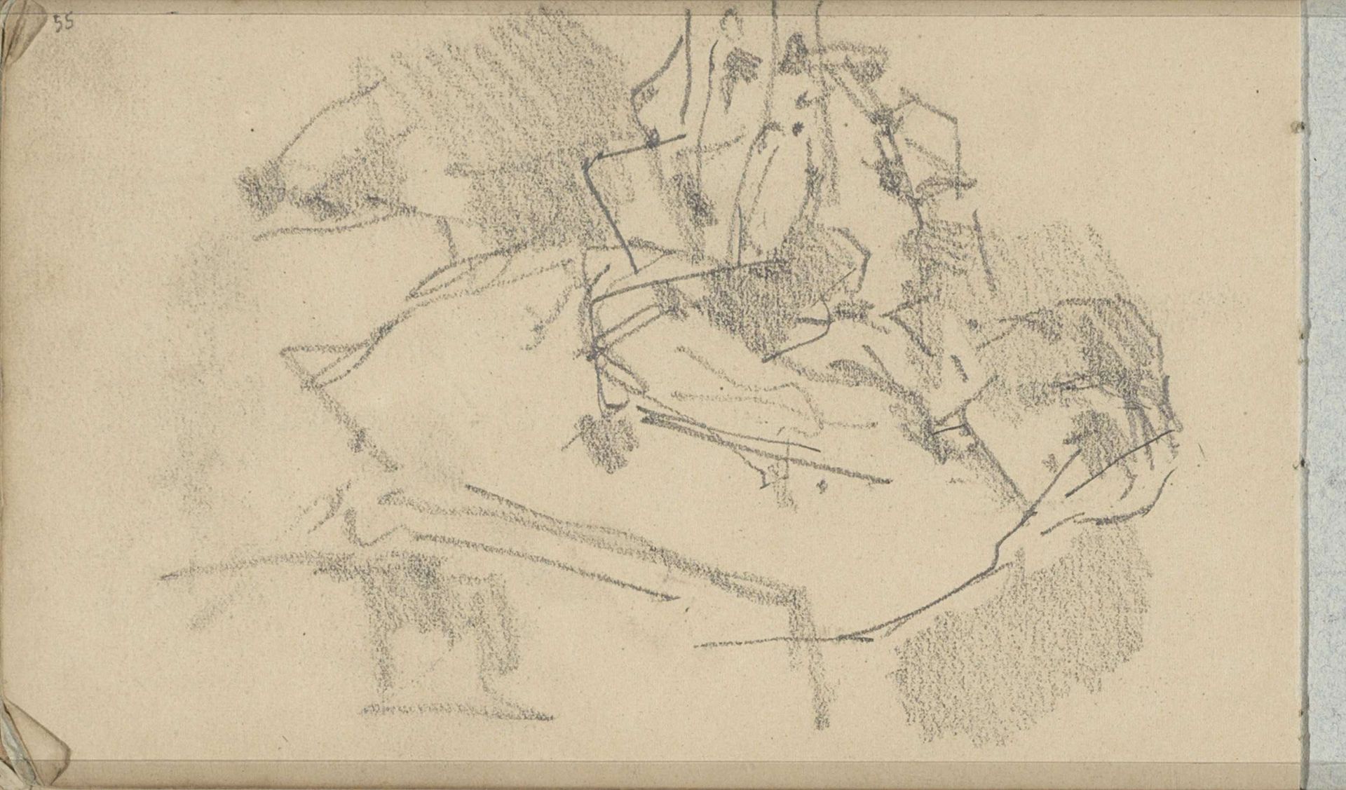 Man aan een tafel by George Hendrik Breitner