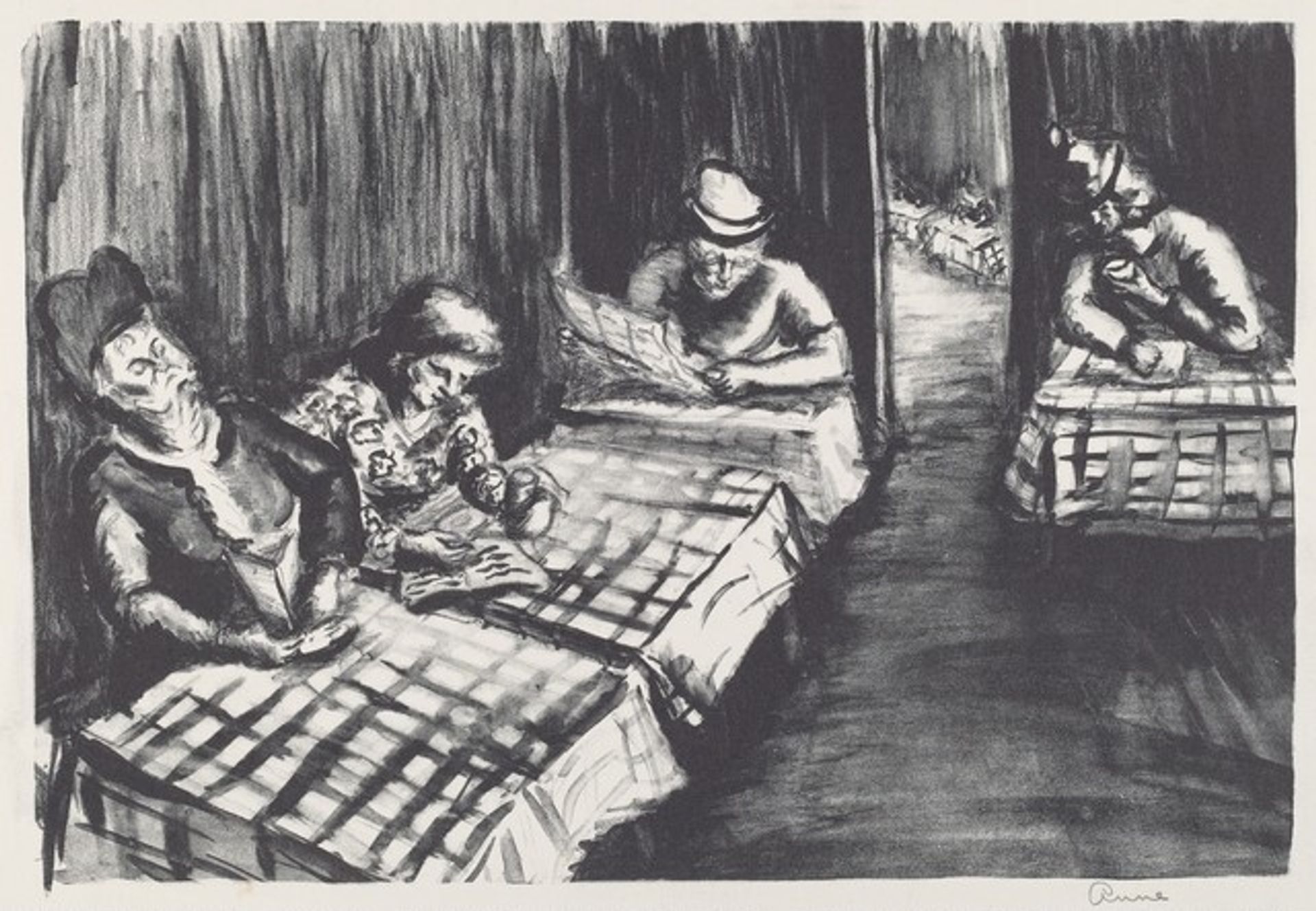 Cafe Scene by Anonymous