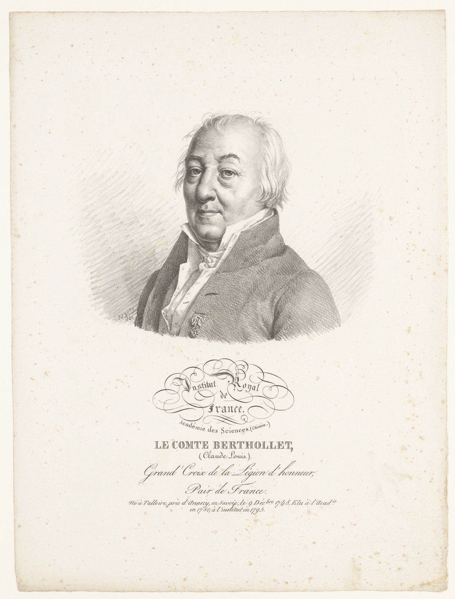 Portret van de scheikundige Claude-Louis Berthollet by Julien-Léopold Boilly