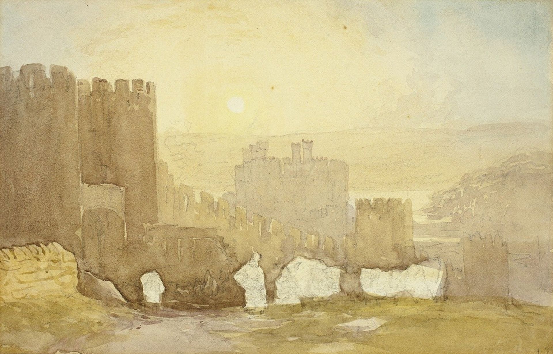 Sunrise, Conway Castle by David Cox