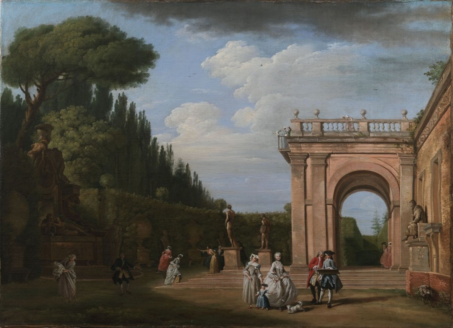 View of Villa Ludovisi by Claude-Joseph Vernet
