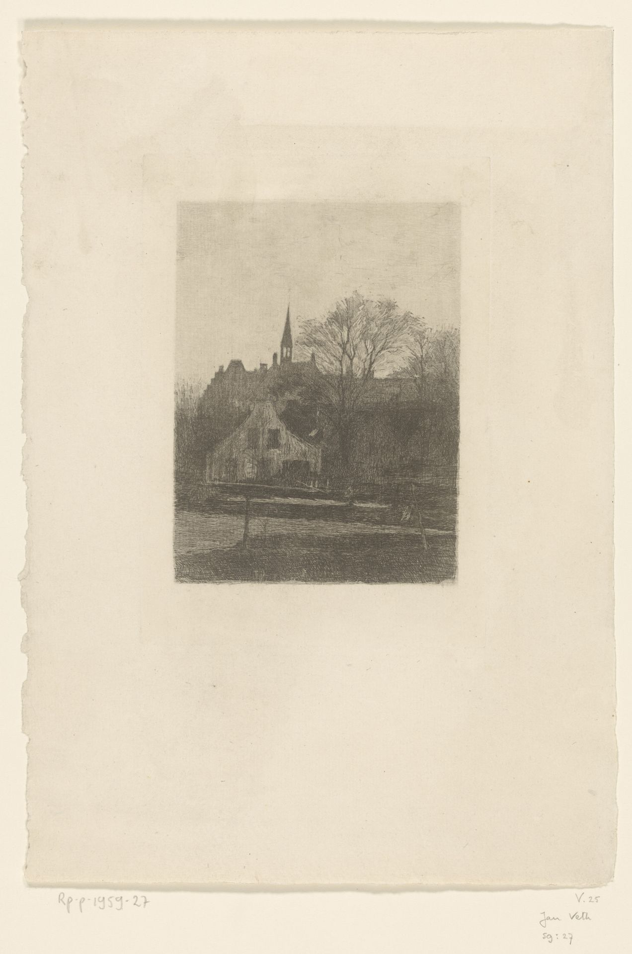 Dorpsgezicht by Jan Veth