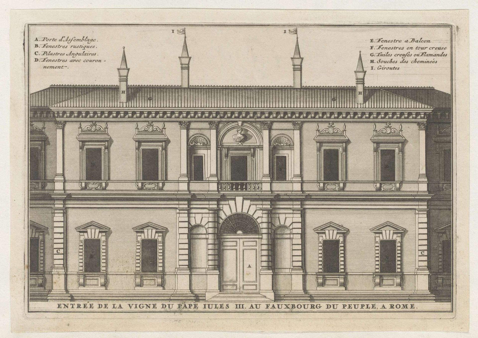 Toegangspoort tot de wijngaard van paus Julius III by Anonymous