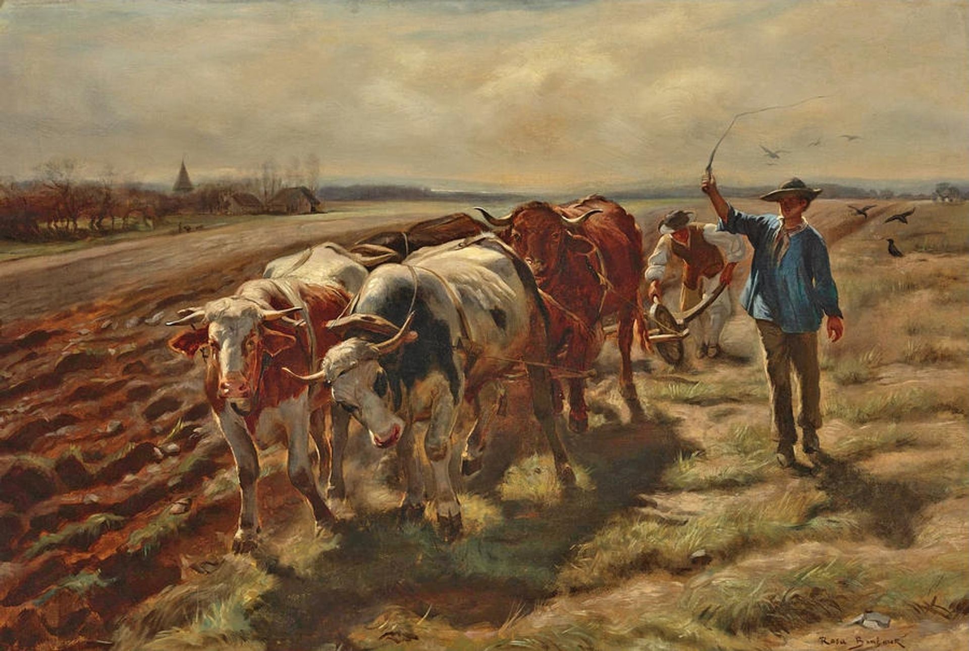 Oxen Plowing by Rosa Bonheur