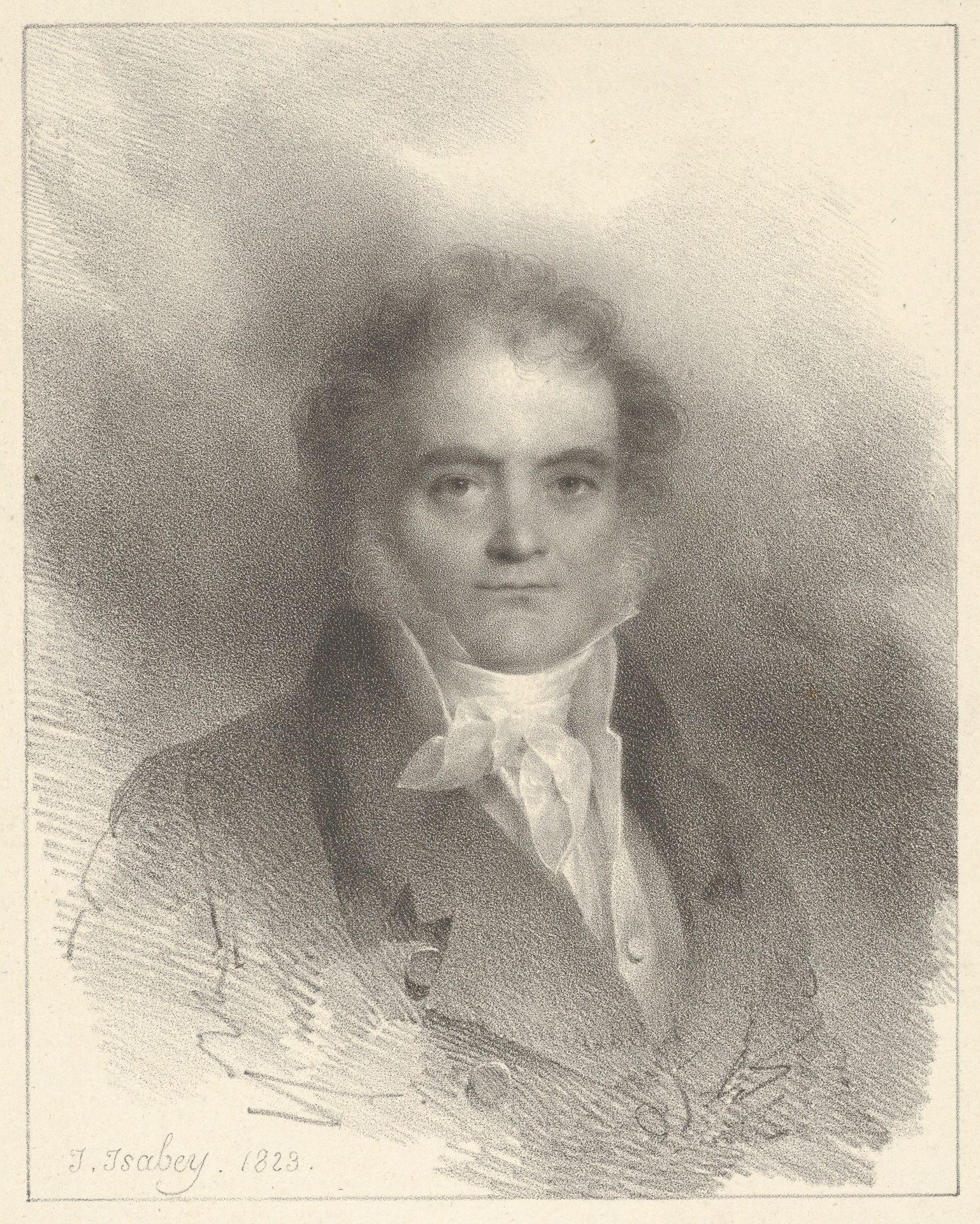 Portait of Villeau by Jean-Baptiste Isabey