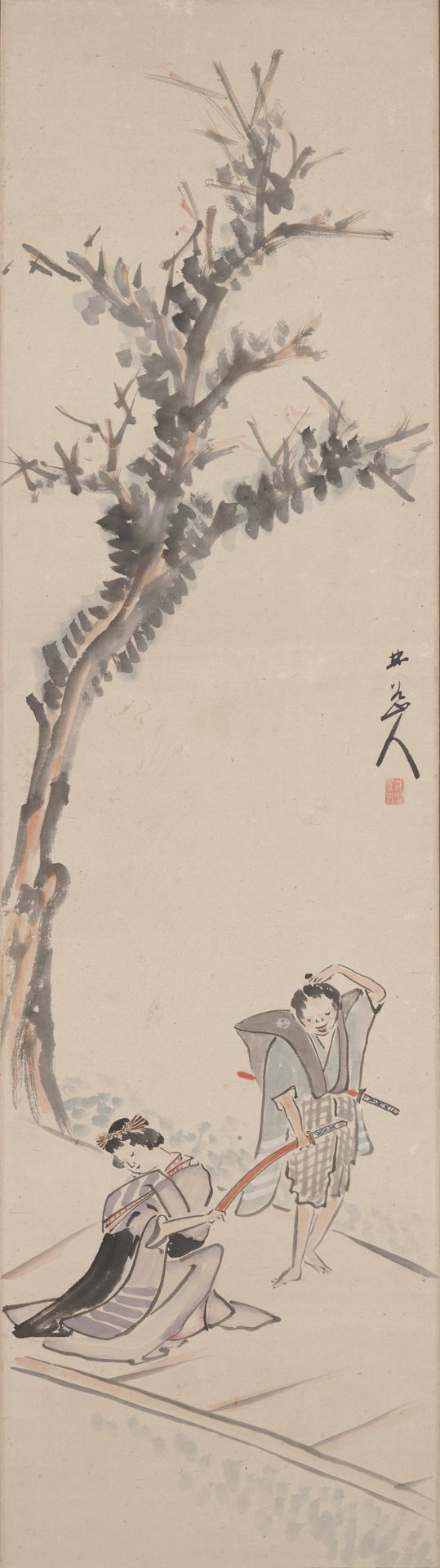 Michiyuki by Hosokawa Rinkoku