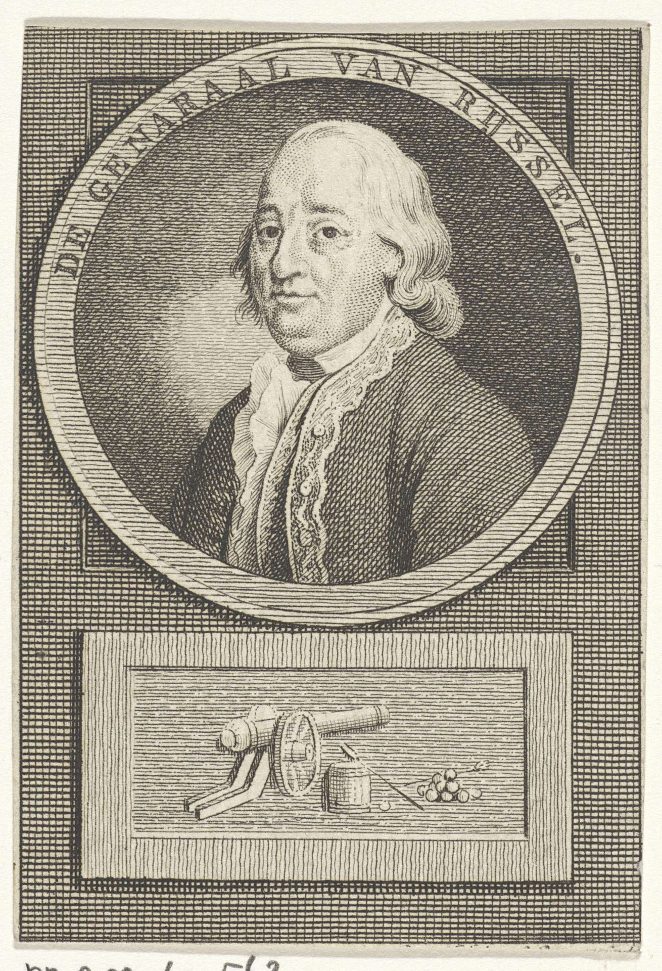 Portret van Albert van Ryssel by Reinier Vinkeles