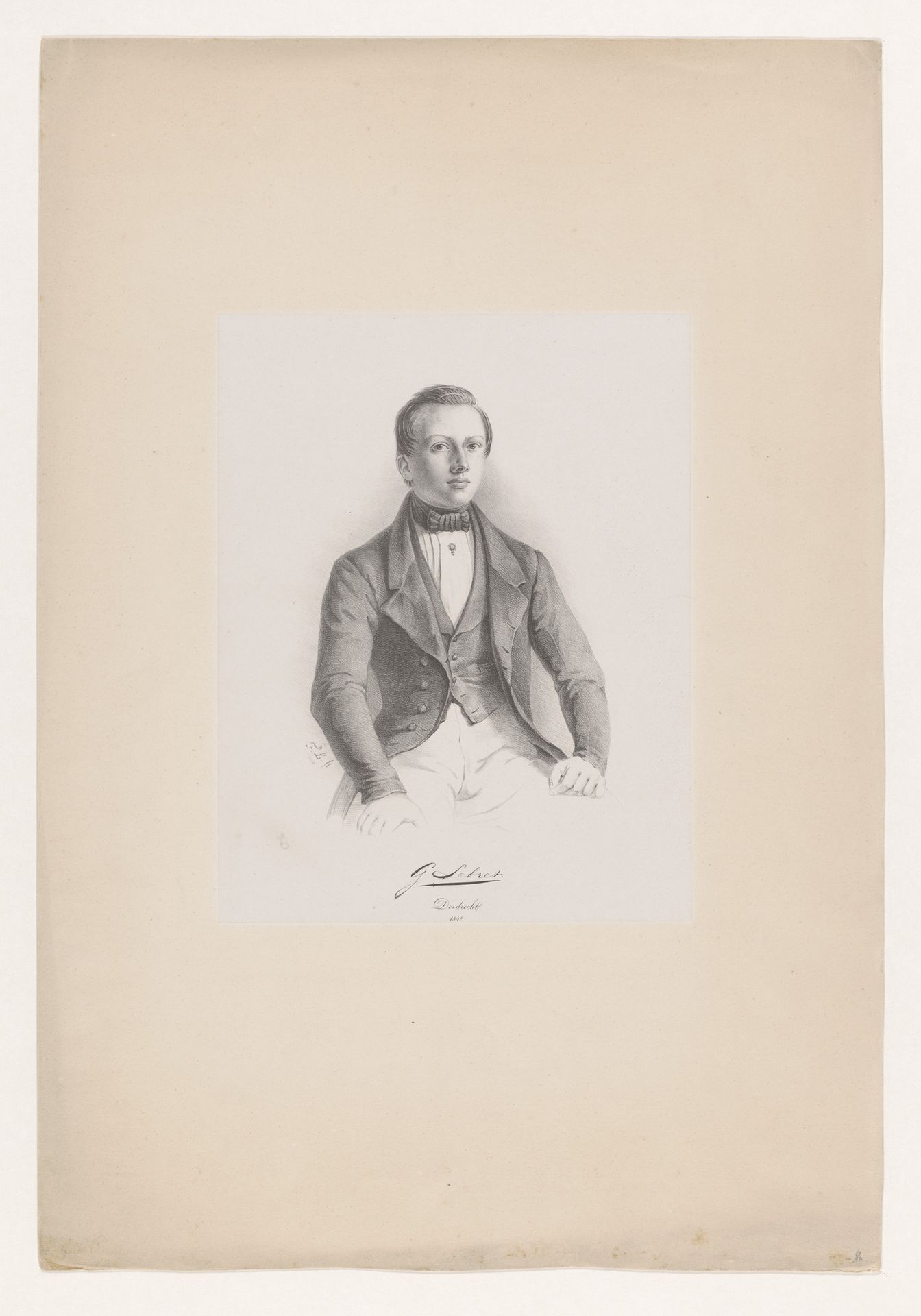 Portret van Gerrit Lebret by Frans Lebret