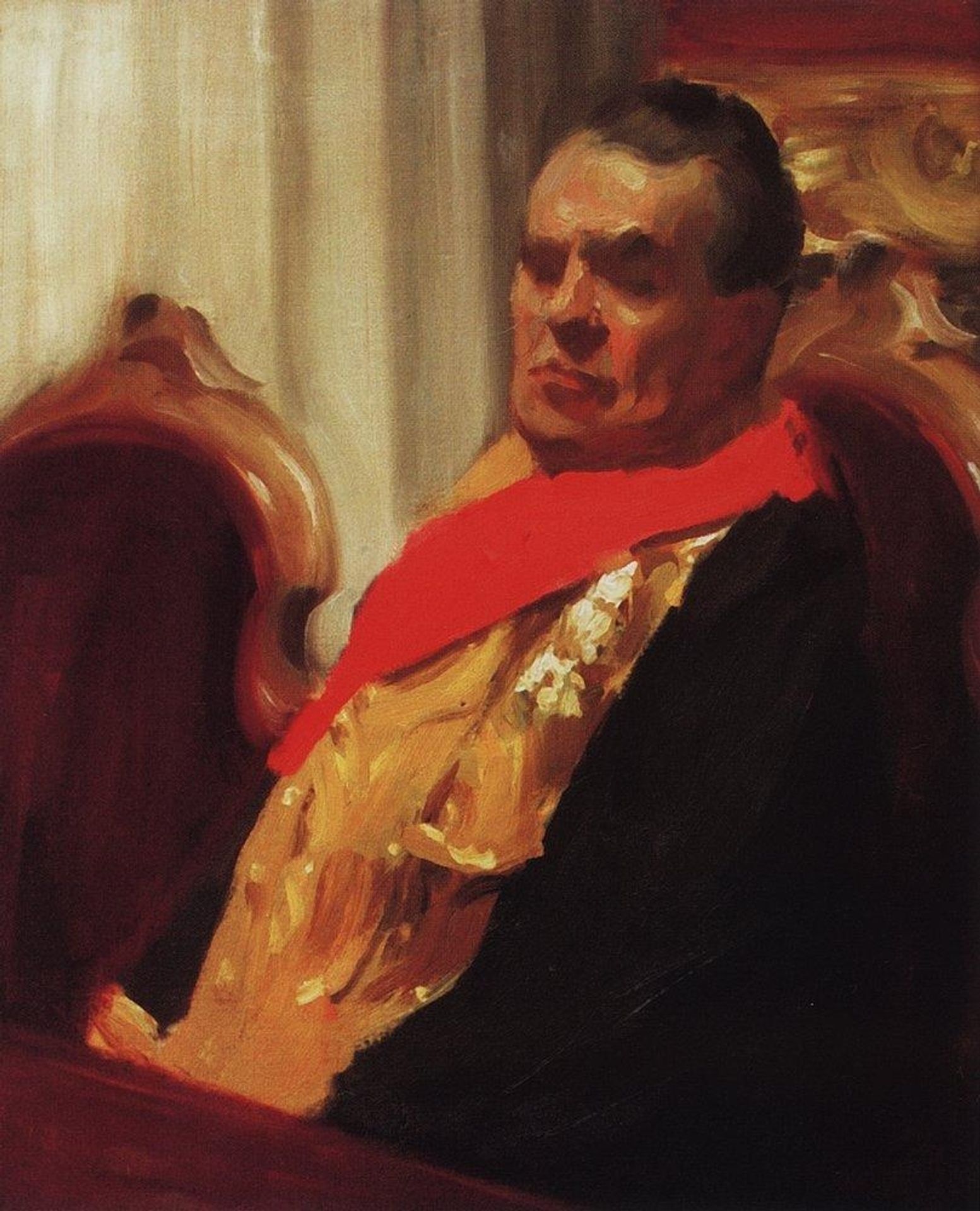 Portrait of A.A. Polovtsev by Boris Kustodiev