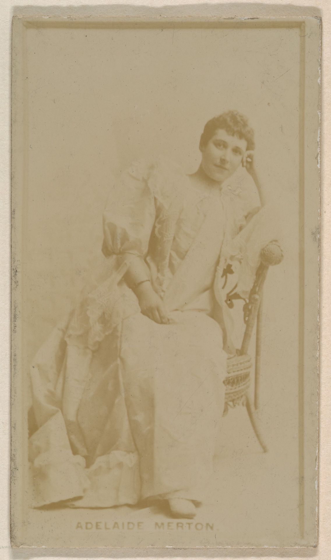 Adelaide Merton, from the Actresses series (N245) issued by Kinney Brothers to promote Sweet Caporal Cigarettes by Kinney Brothers Tobacco Company