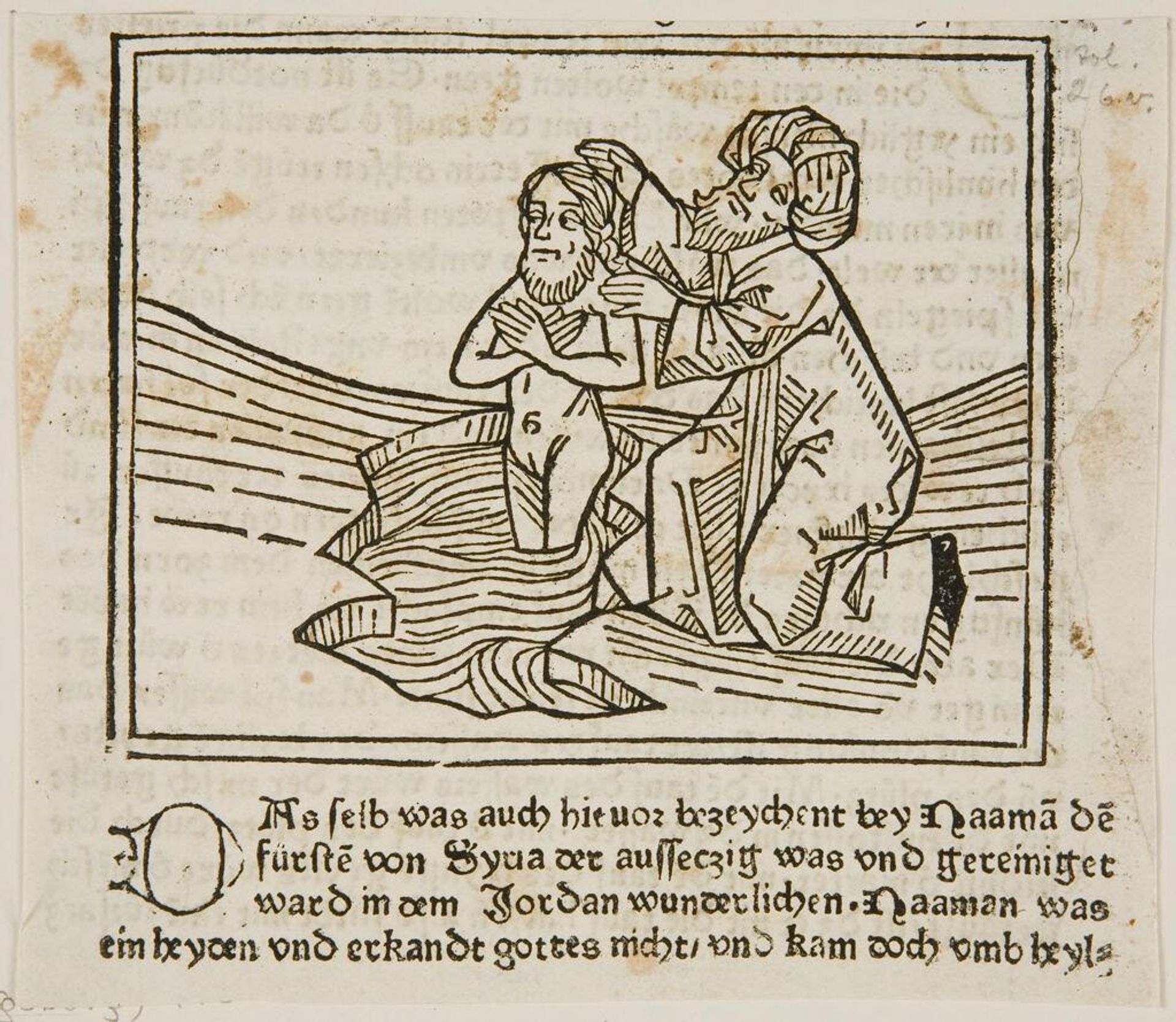 Naaman, a leper who dipped himself 7 times in the River Jordan and became clean by Anonymous