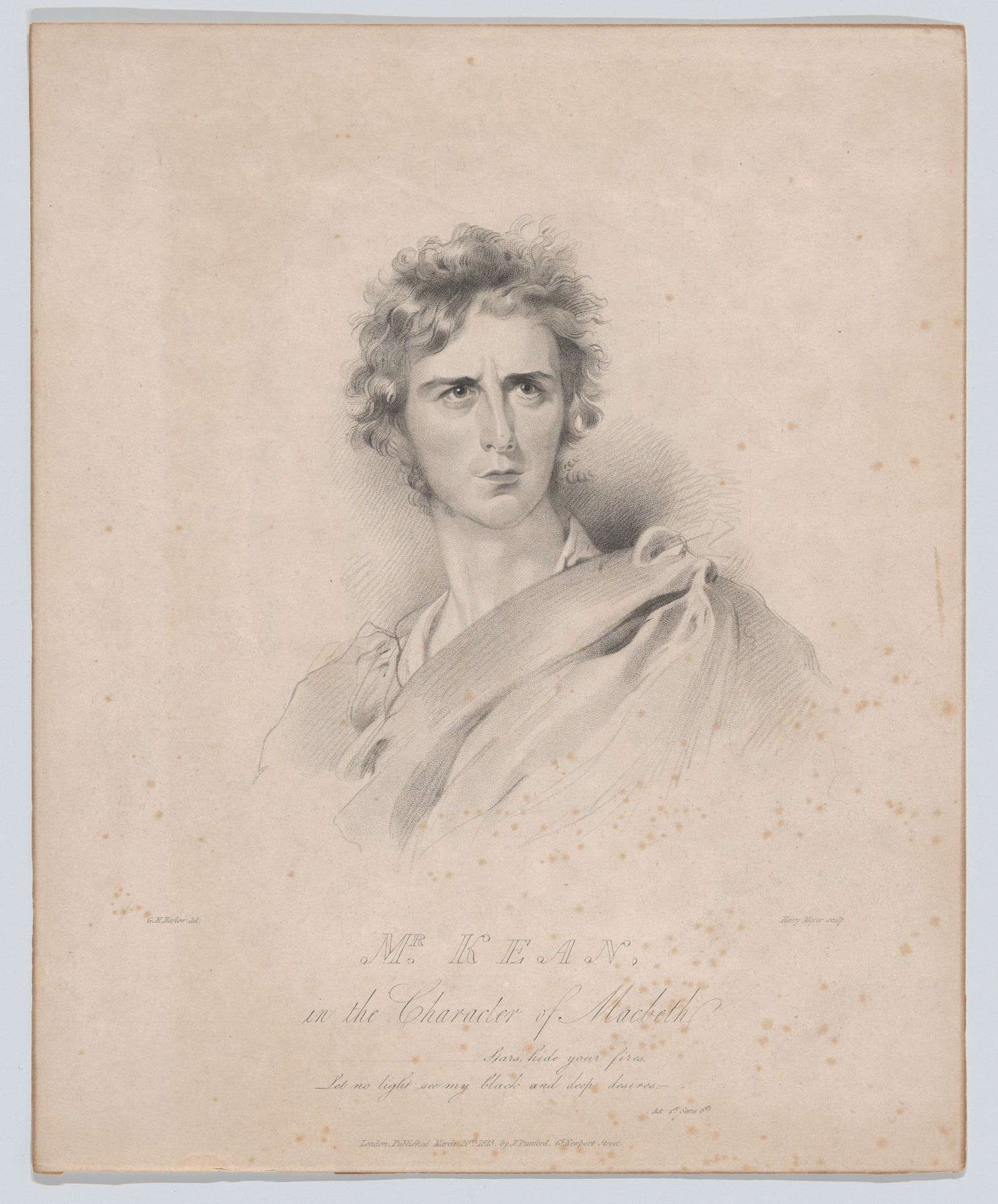 Mr. Kean in the Character of Macbeth by Henry Hoppner Meyer